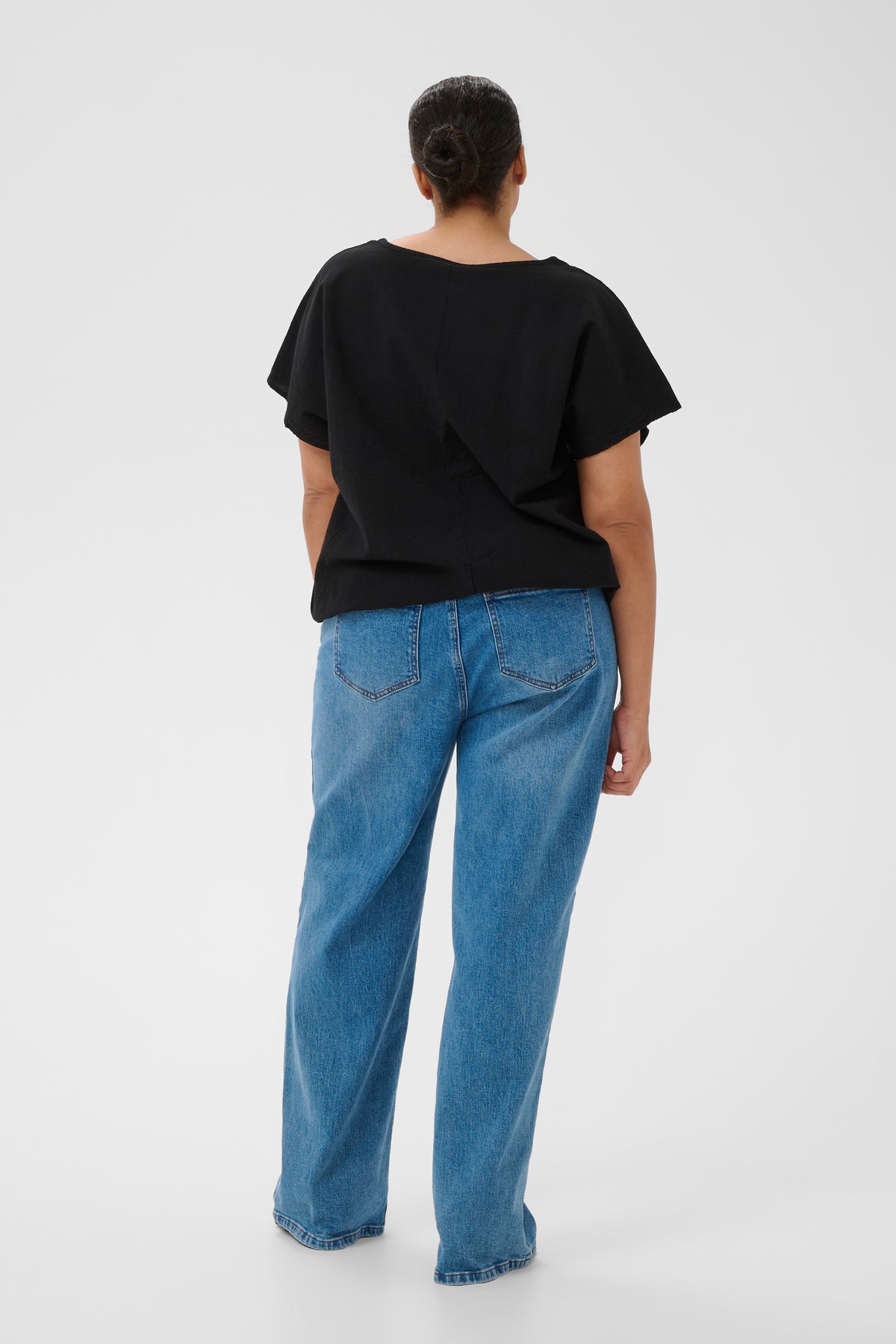 Kaffe Curve Nana Blouse in Black