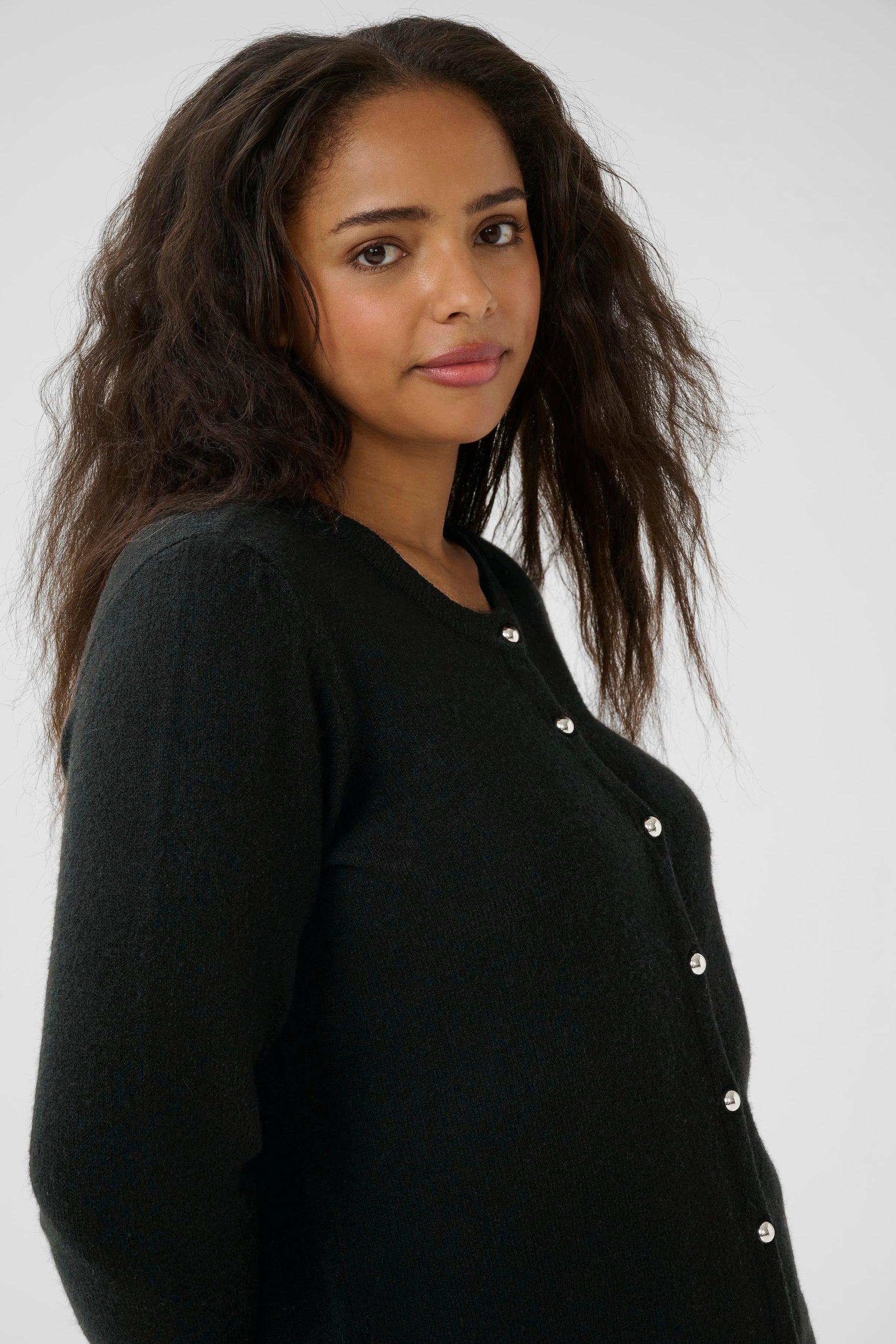 Kaffe Curve Niela Cardigan in Black