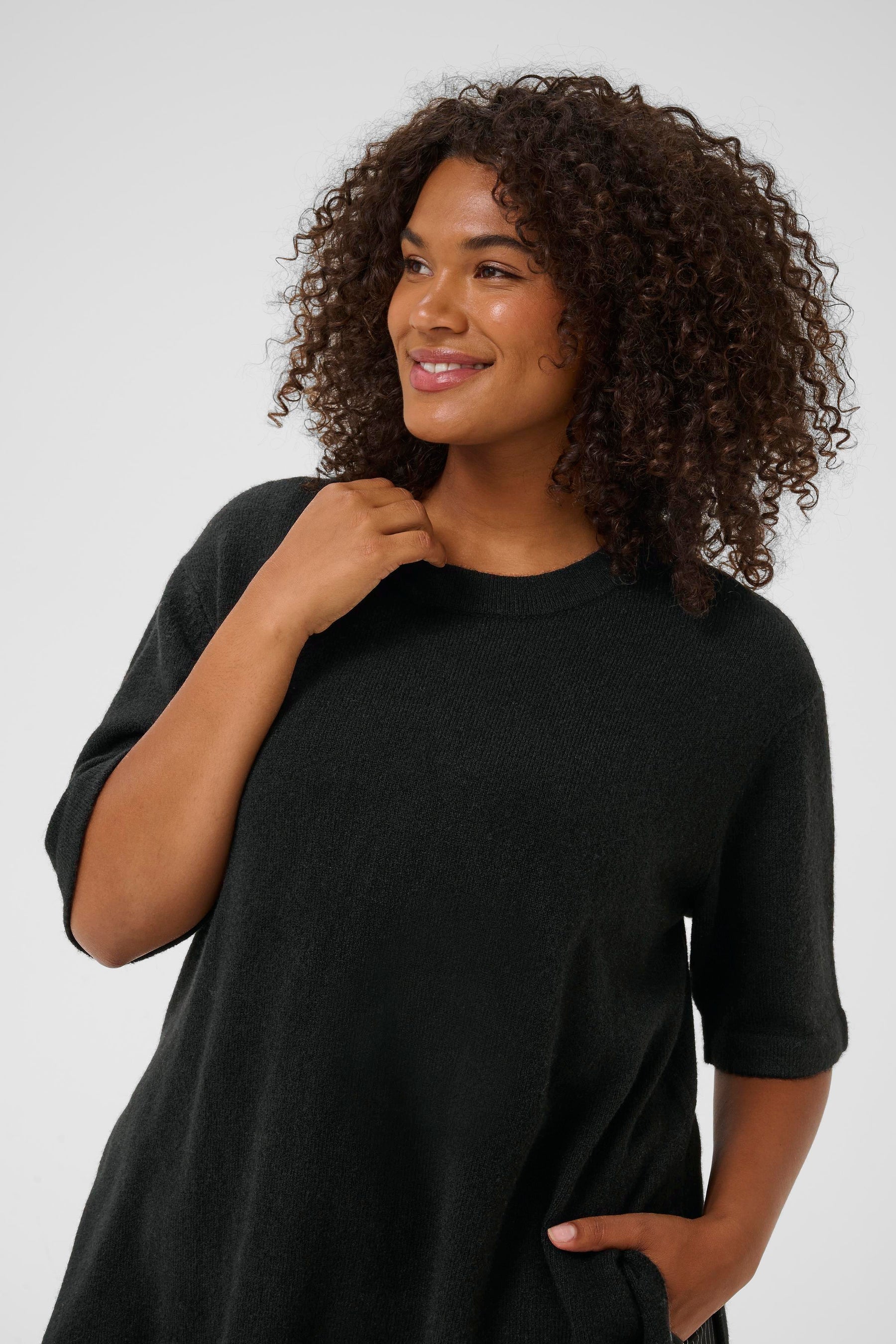 Kaffe Curve Niela Jumper in Black