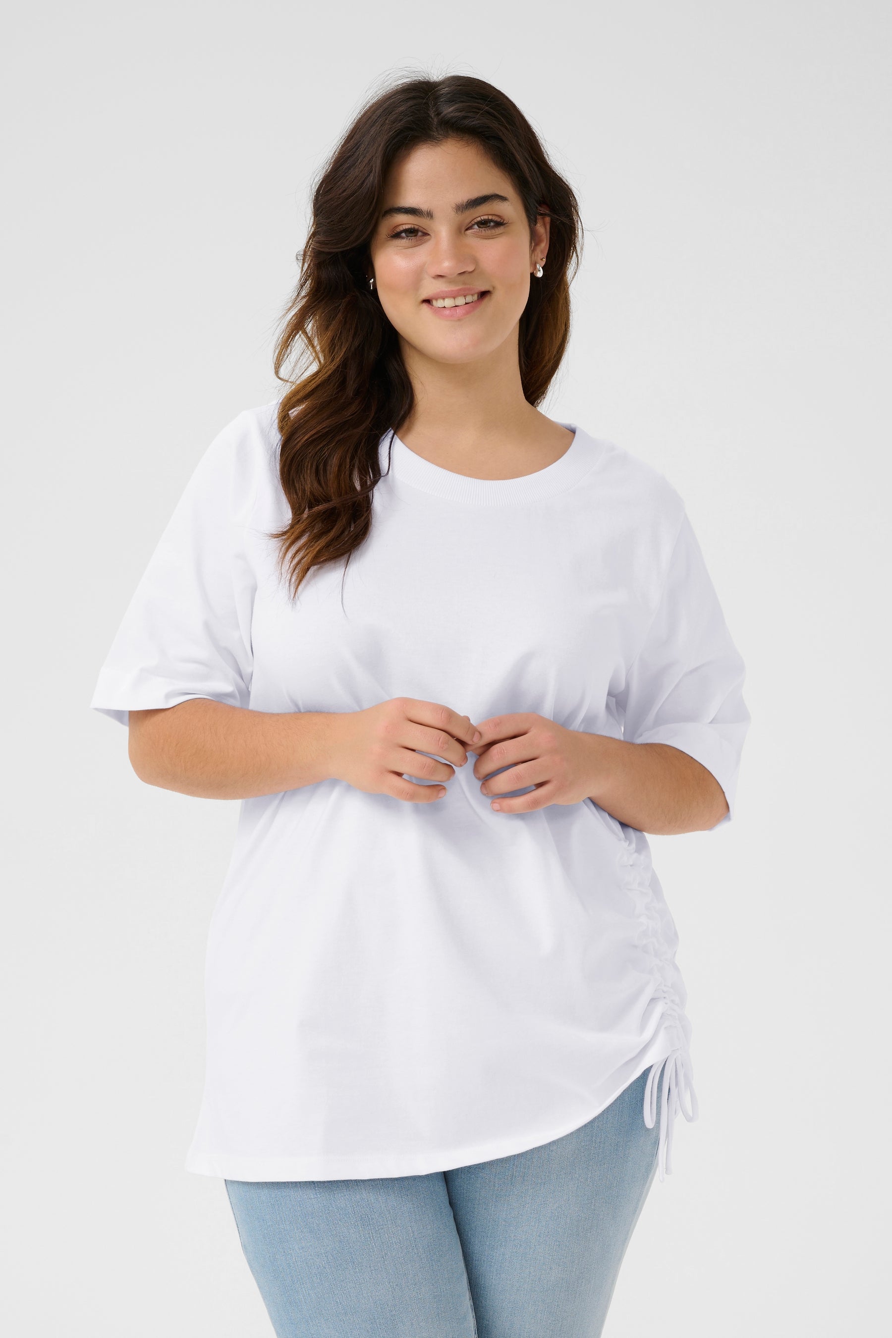 Kaffe Curve Niola T-Shirt in White