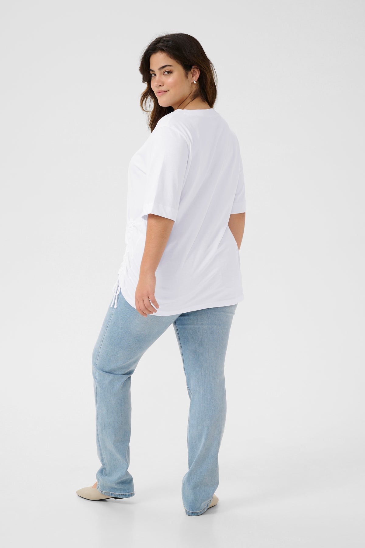 Kaffe Curve Niola T-Shirt in White