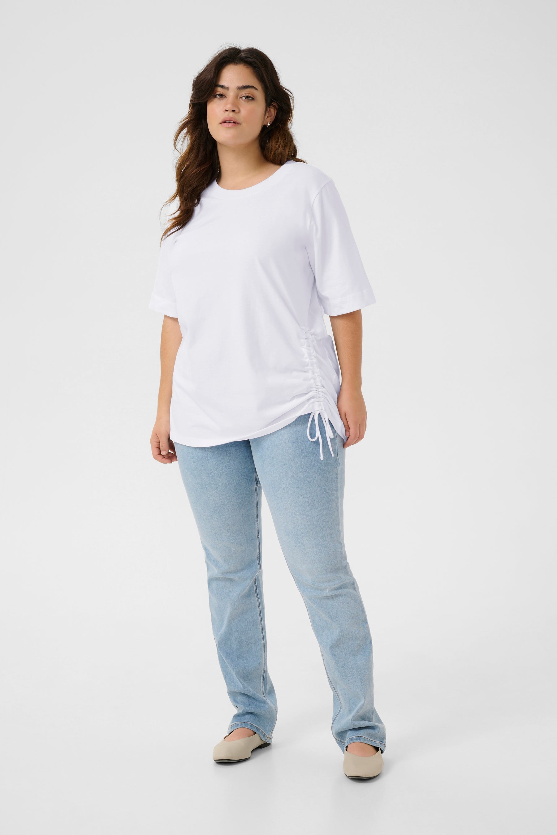 Kaffe Curve Niola T-Shirt in White