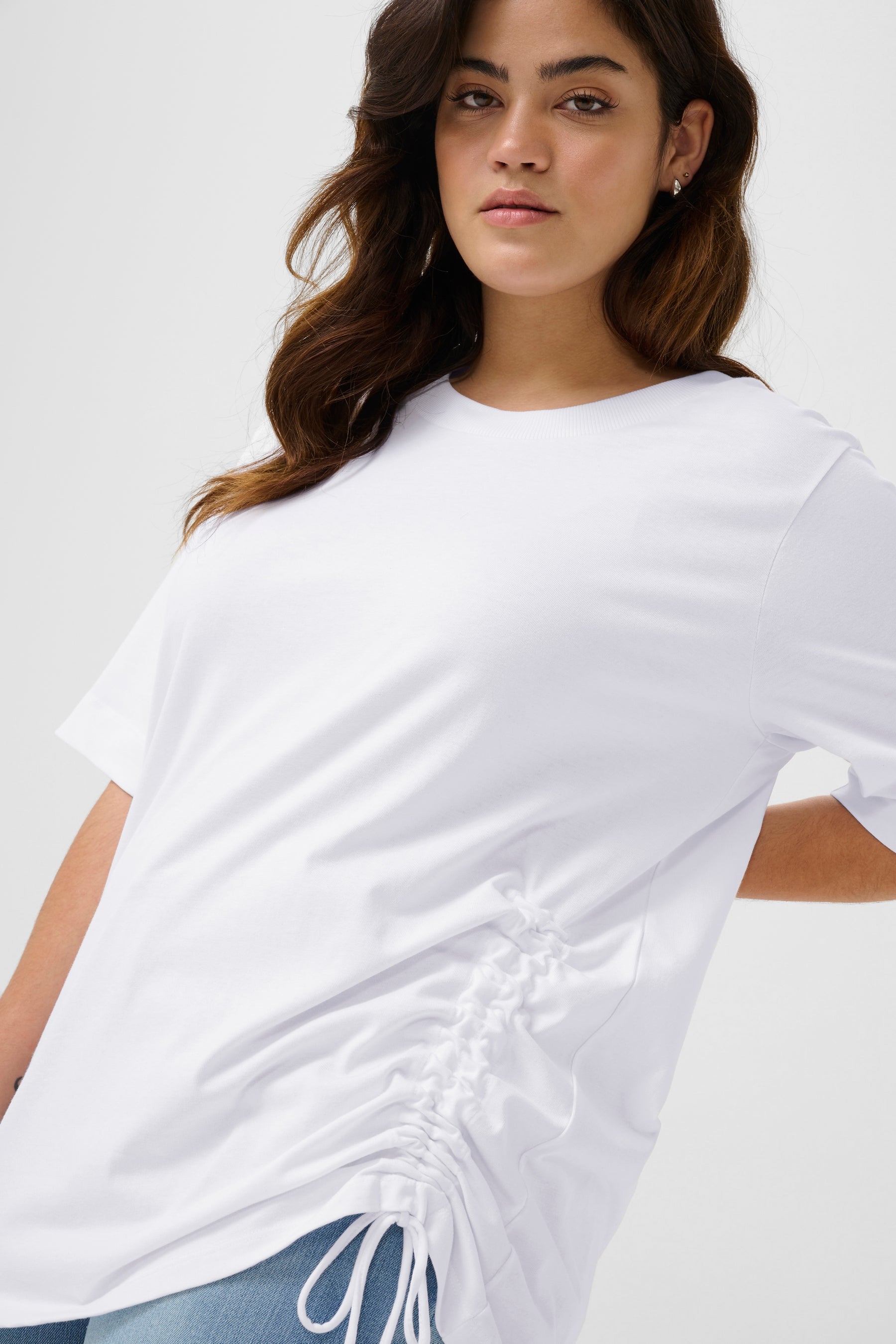 Kaffe Curve Niola T-Shirt in White
