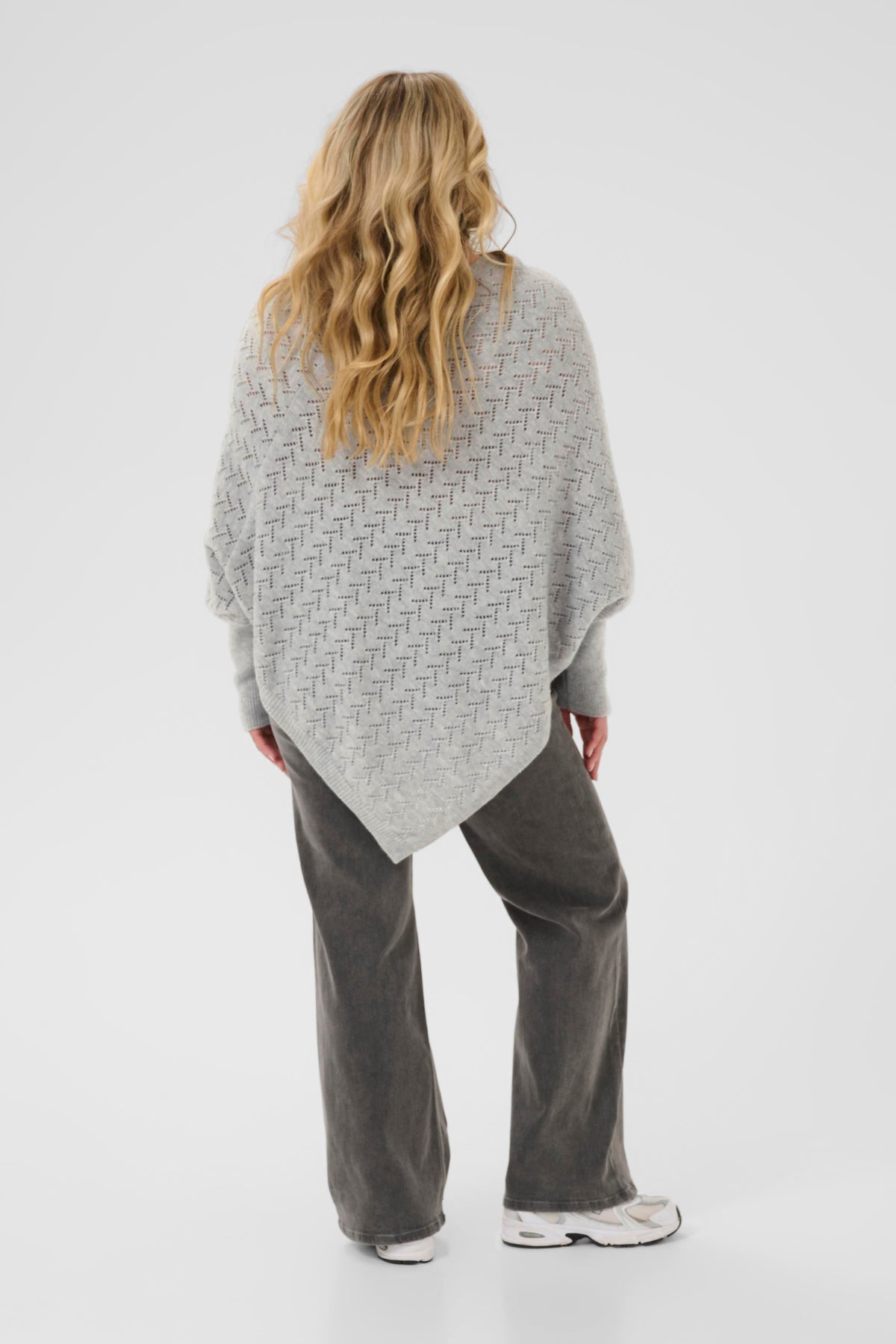 Kaffe Curve Olina Poncho in Grey