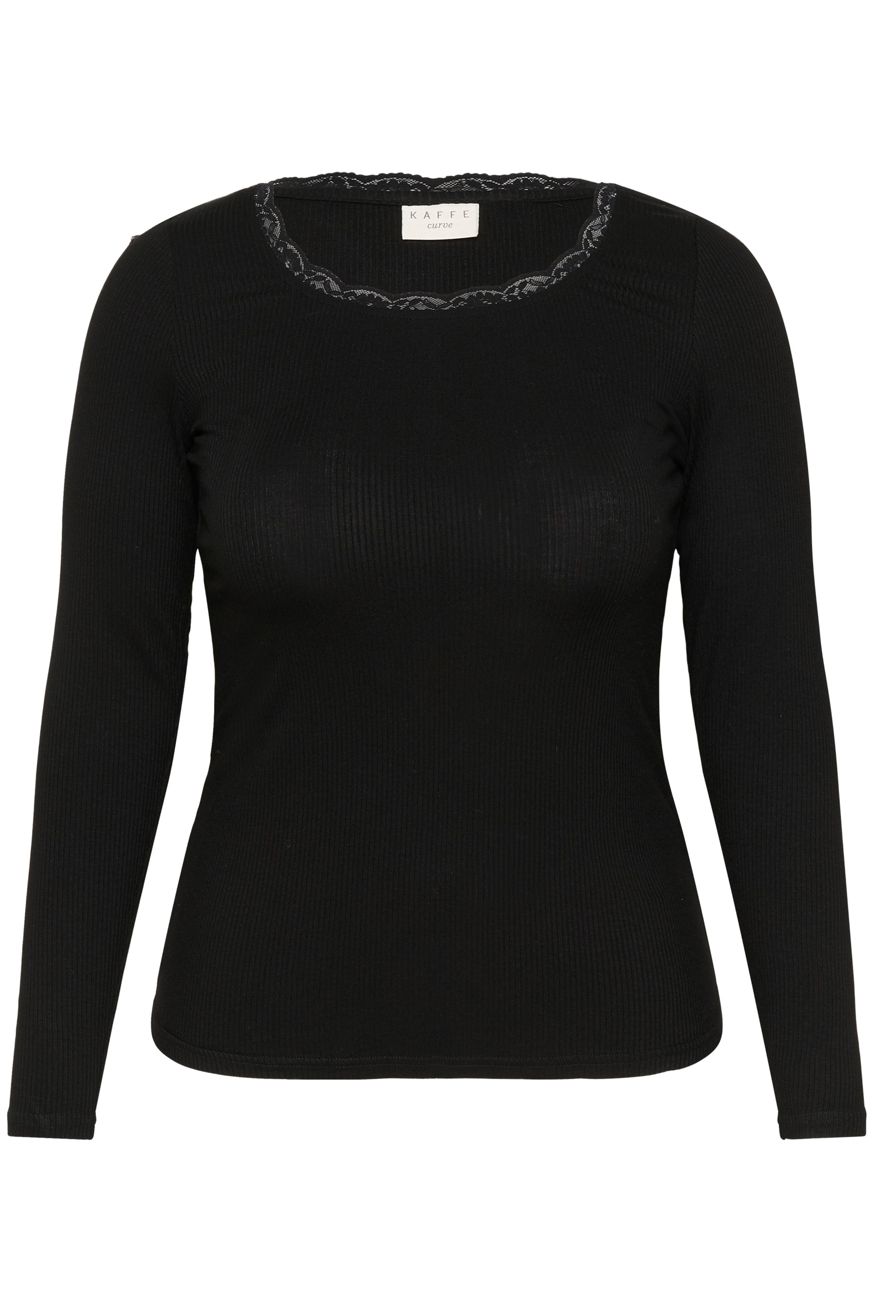 Kaffe Curve Omia T-Shirt in Black