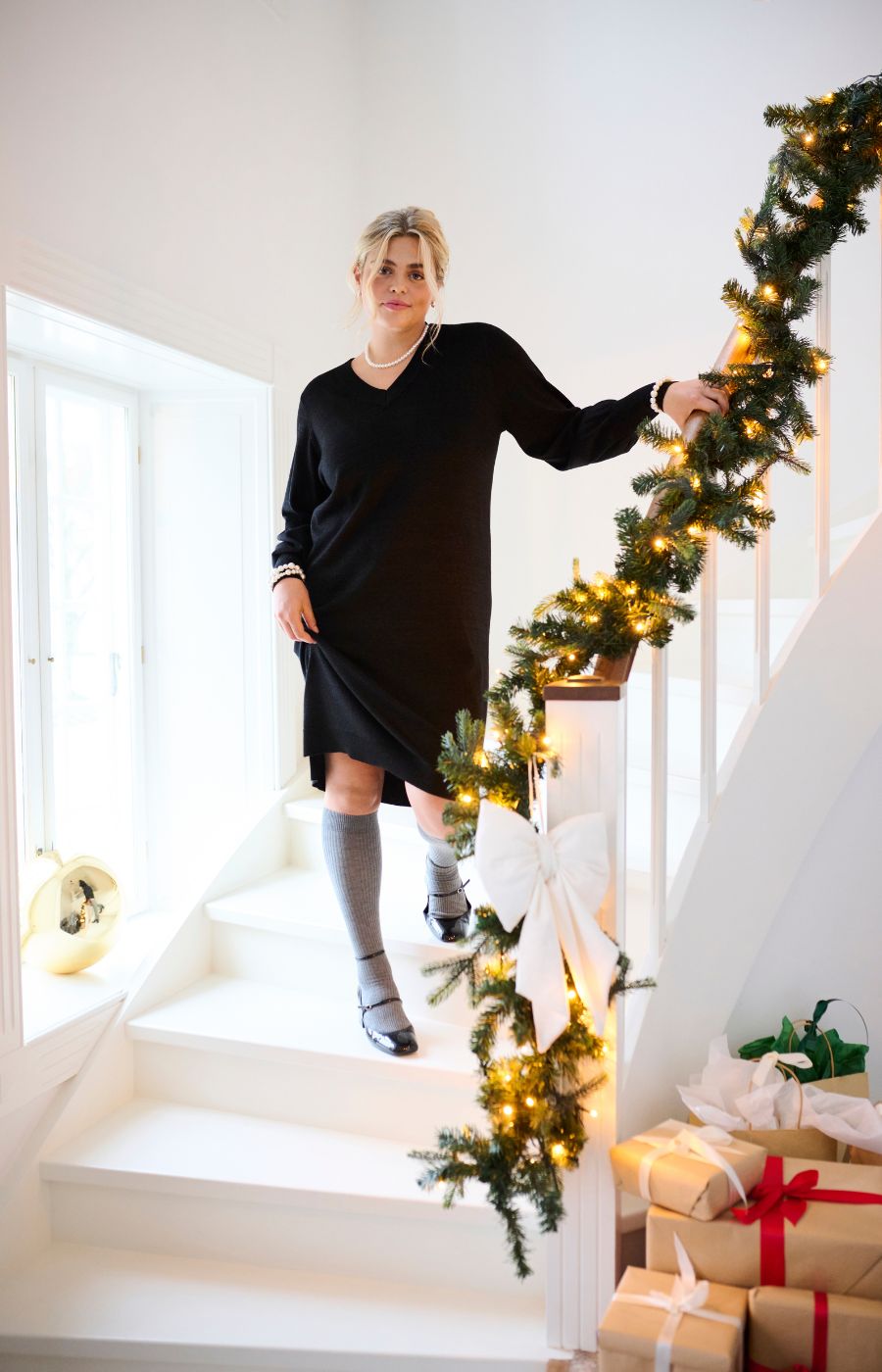 Kaffe Curve Regitta Dress in Black
