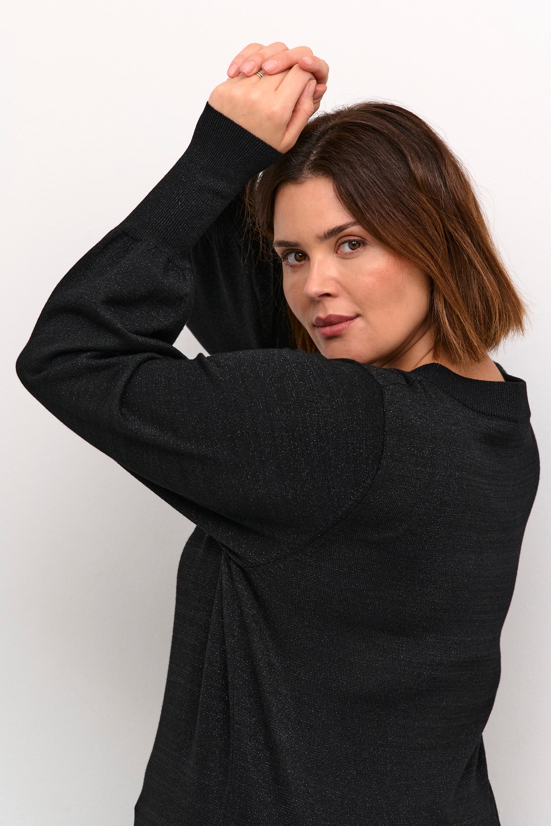 Kaffe Curve Regitta Dress in Black