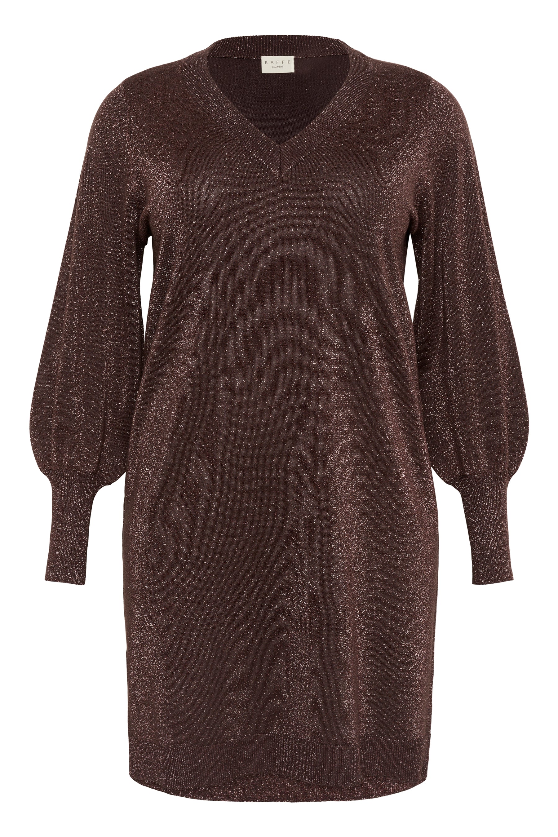 Kaffe Curve Regitta Dress in Chocolate
