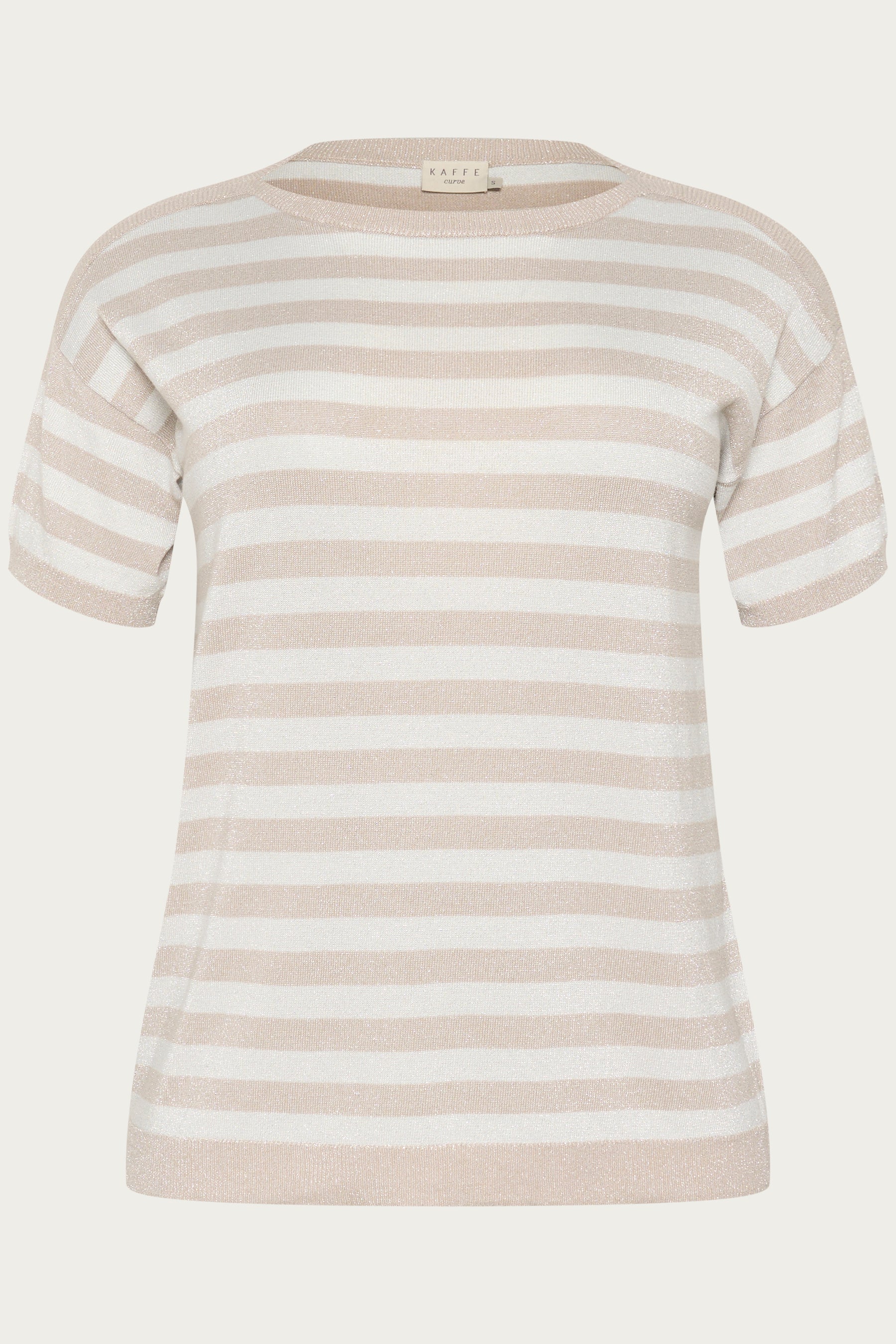 Kaffe Curve Regitta Knit Beige Stripe