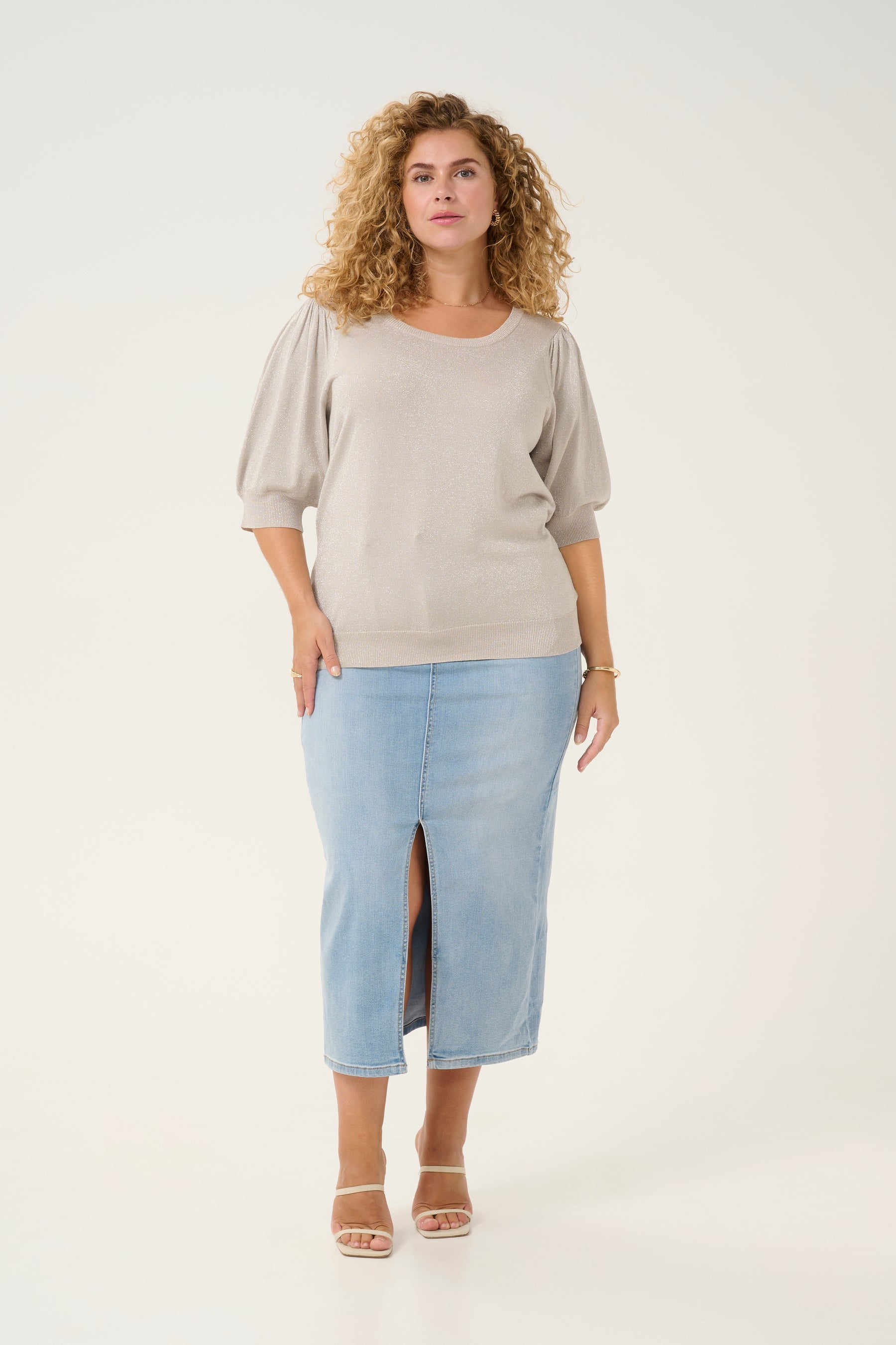 Kaffe Curve Regitta Knit Silver