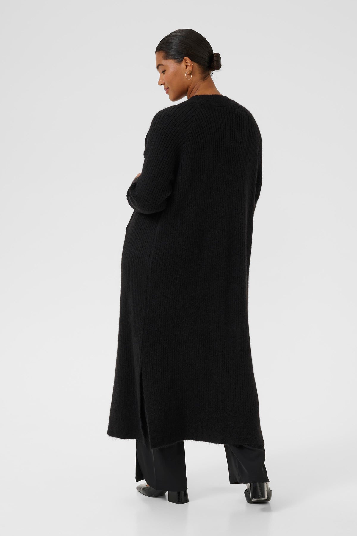 Kaffe Curve Rinye Cardigan in Black