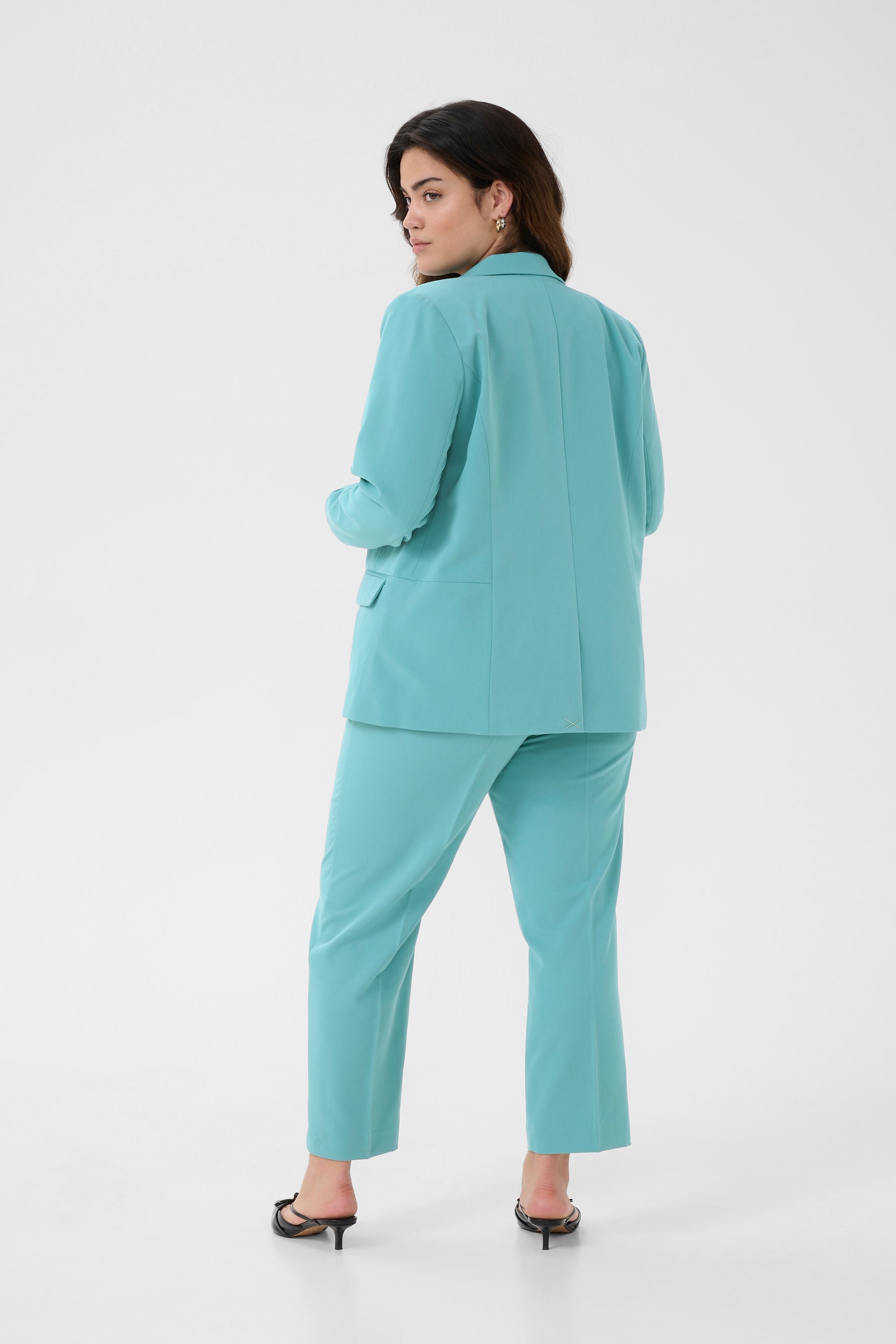 Kaffe Curve Sakira Blazer in Teal