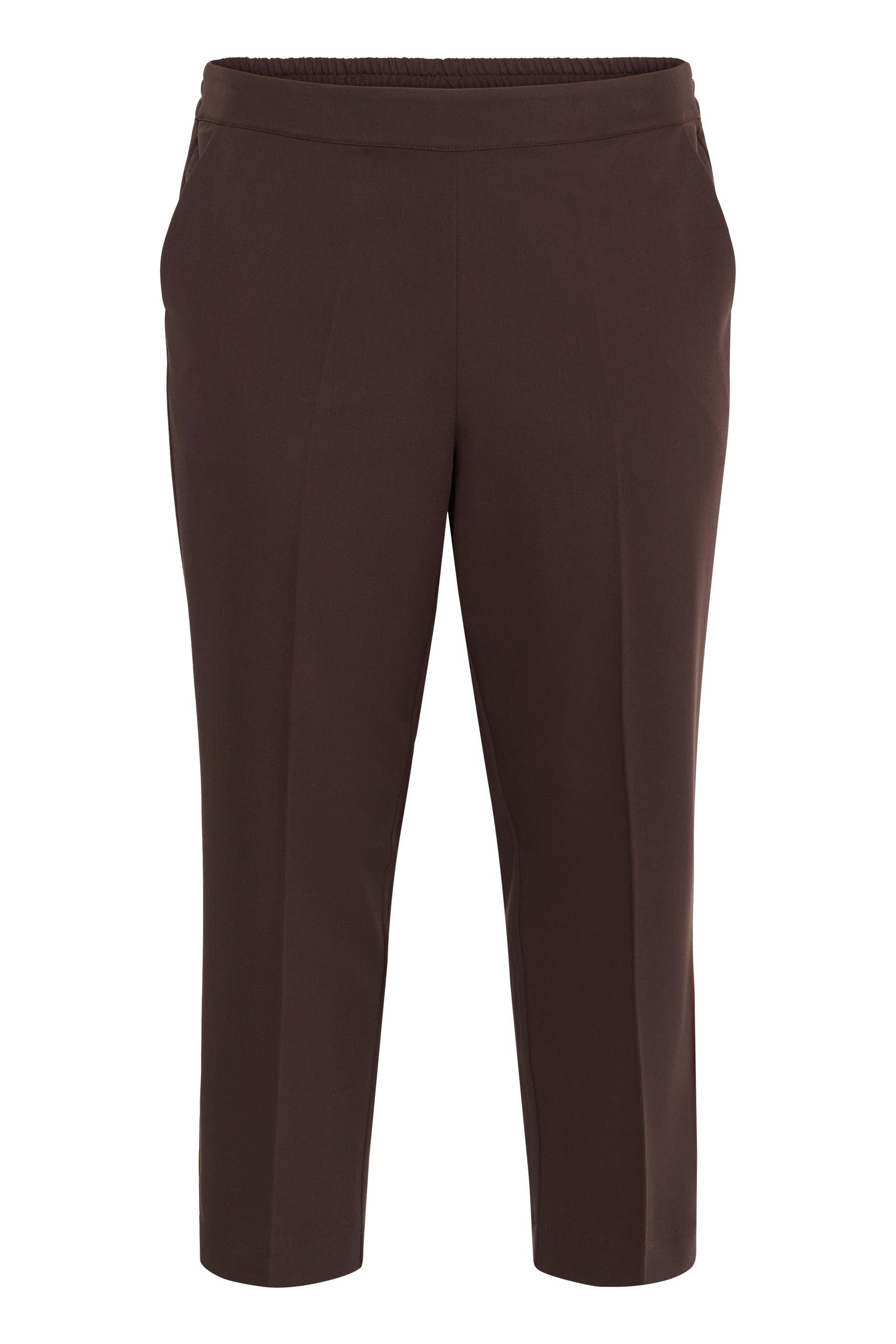 Kaffe Curve Sakira Crop Trousers in Brown