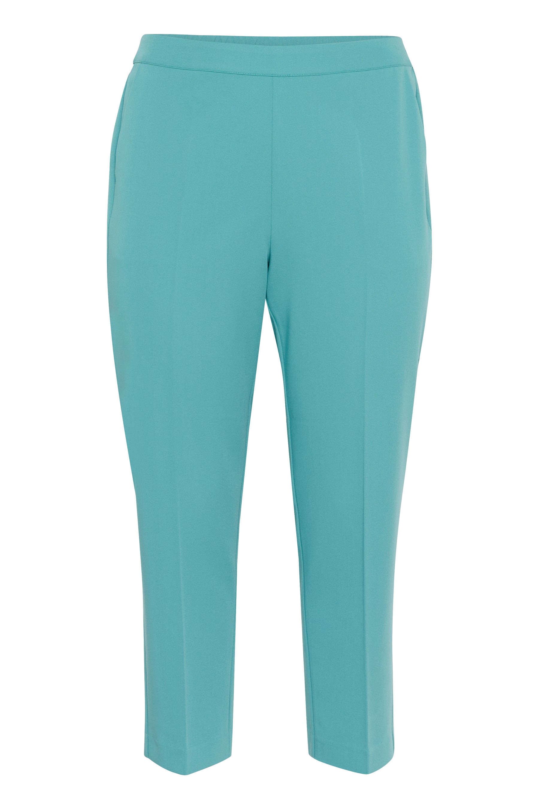 Kaffe Curve Sakira Crop Trousers in Teal