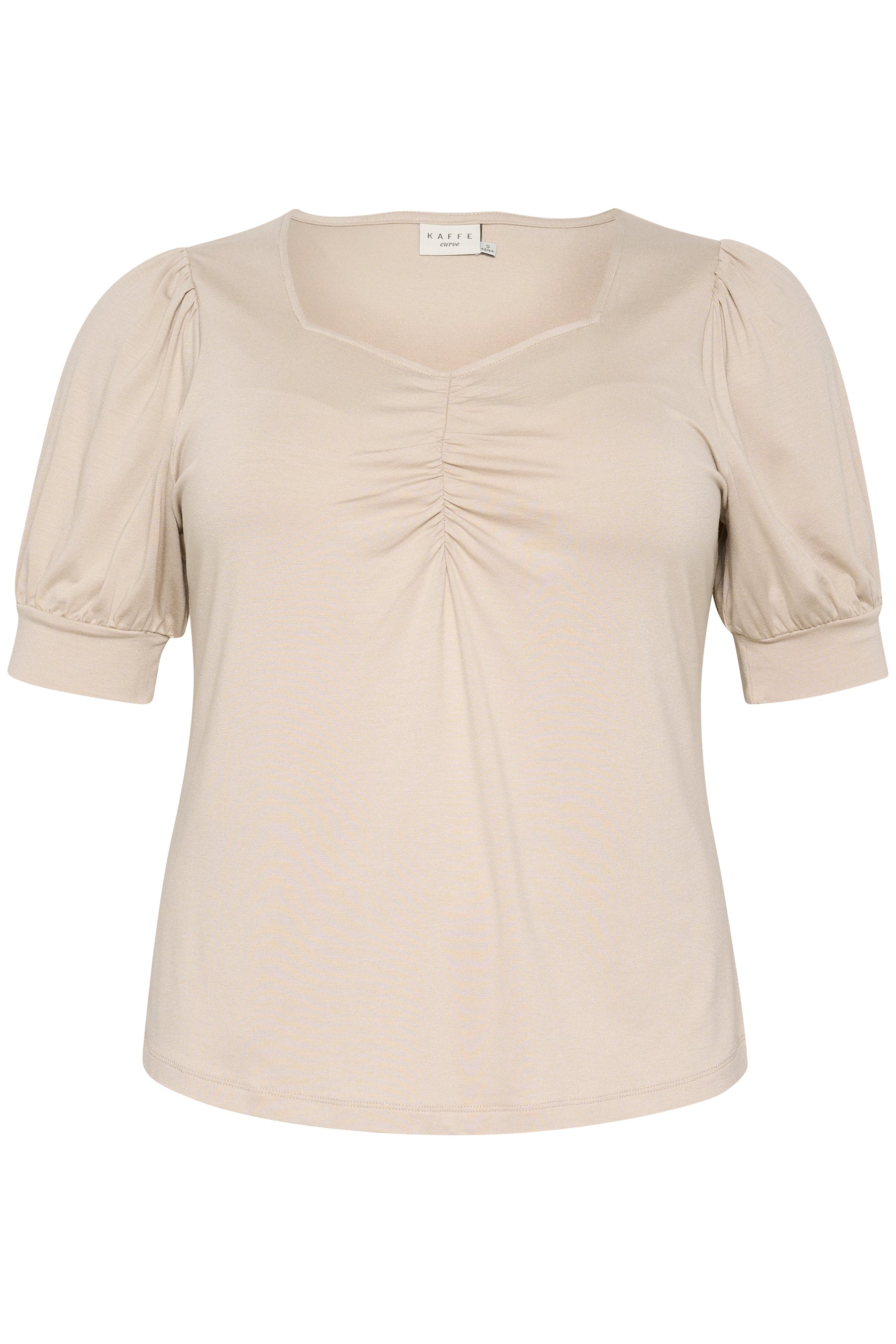 Kaffe Curve Sissy Blouse in Beige