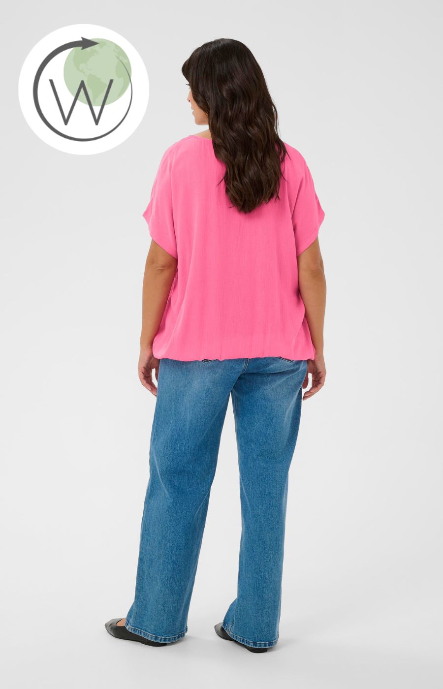 Kaffe Curve Stanley Blouse in Pink