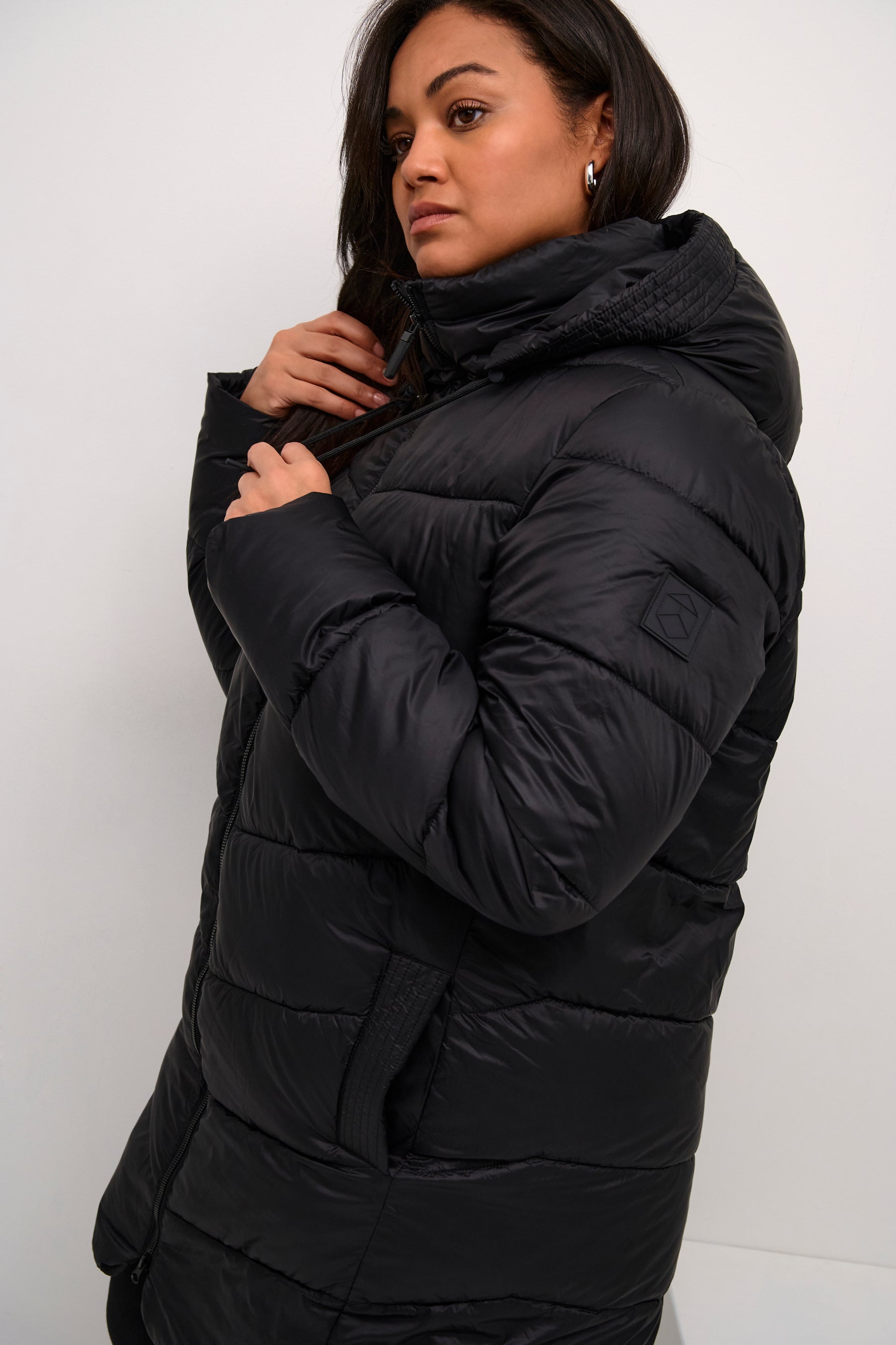Kaffe Curve Susanna Coat in Black