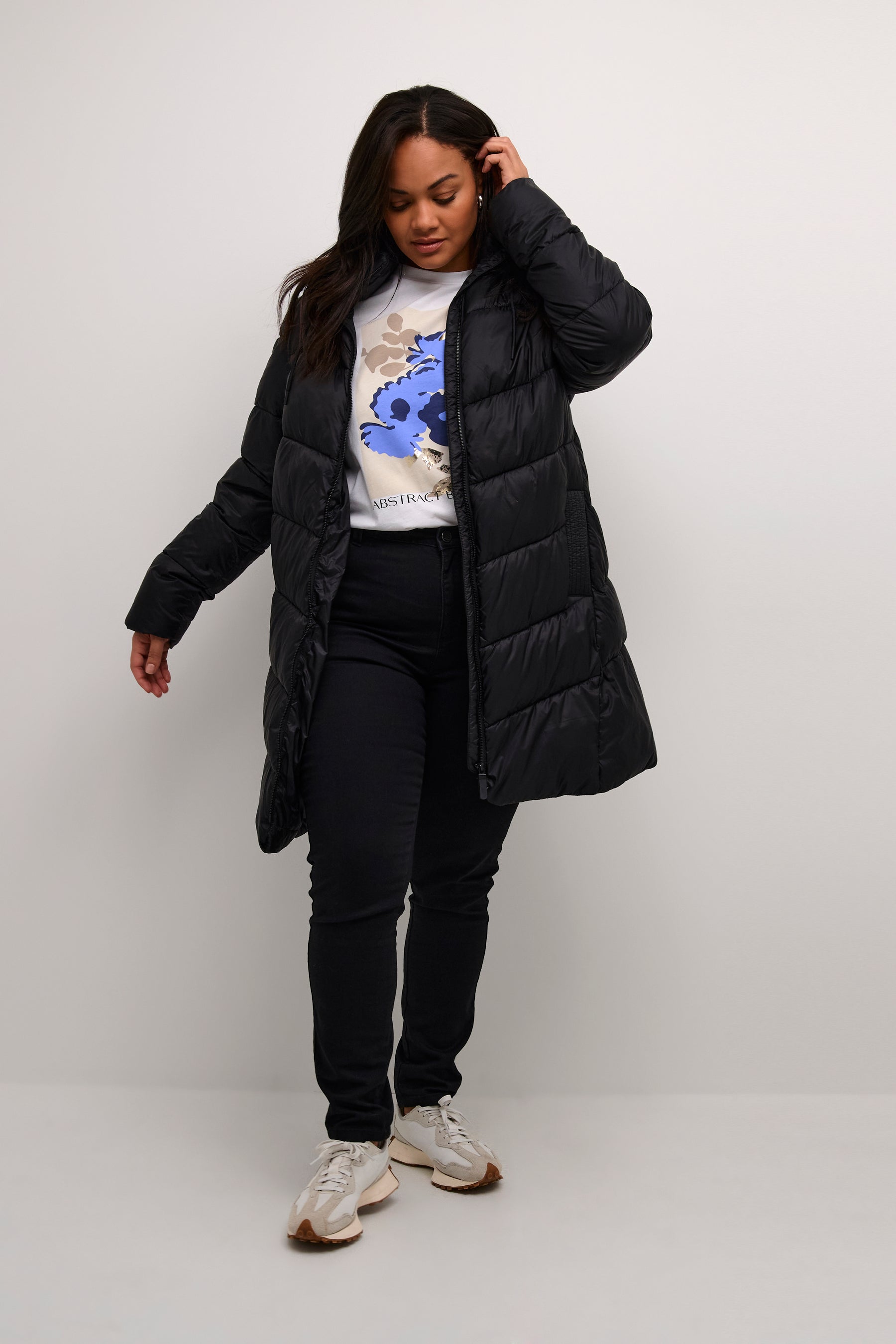 Kaffe Curve Susanna Coat in Black