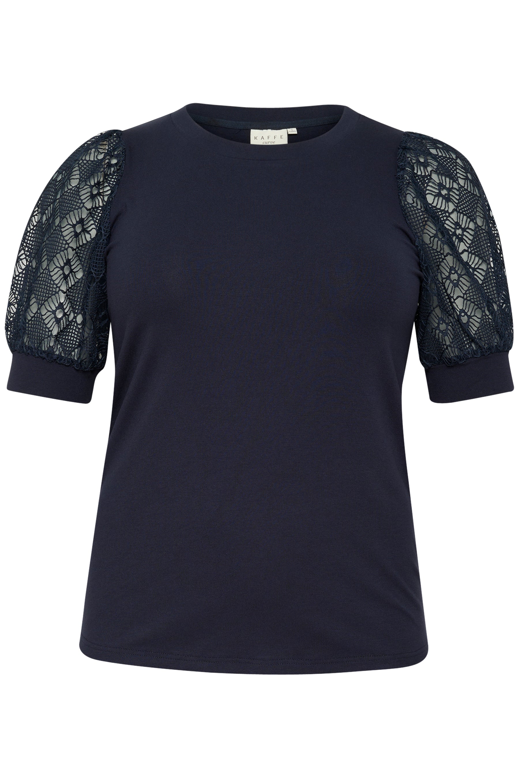 Kaffe Curve Tana T-Shirt in Navy