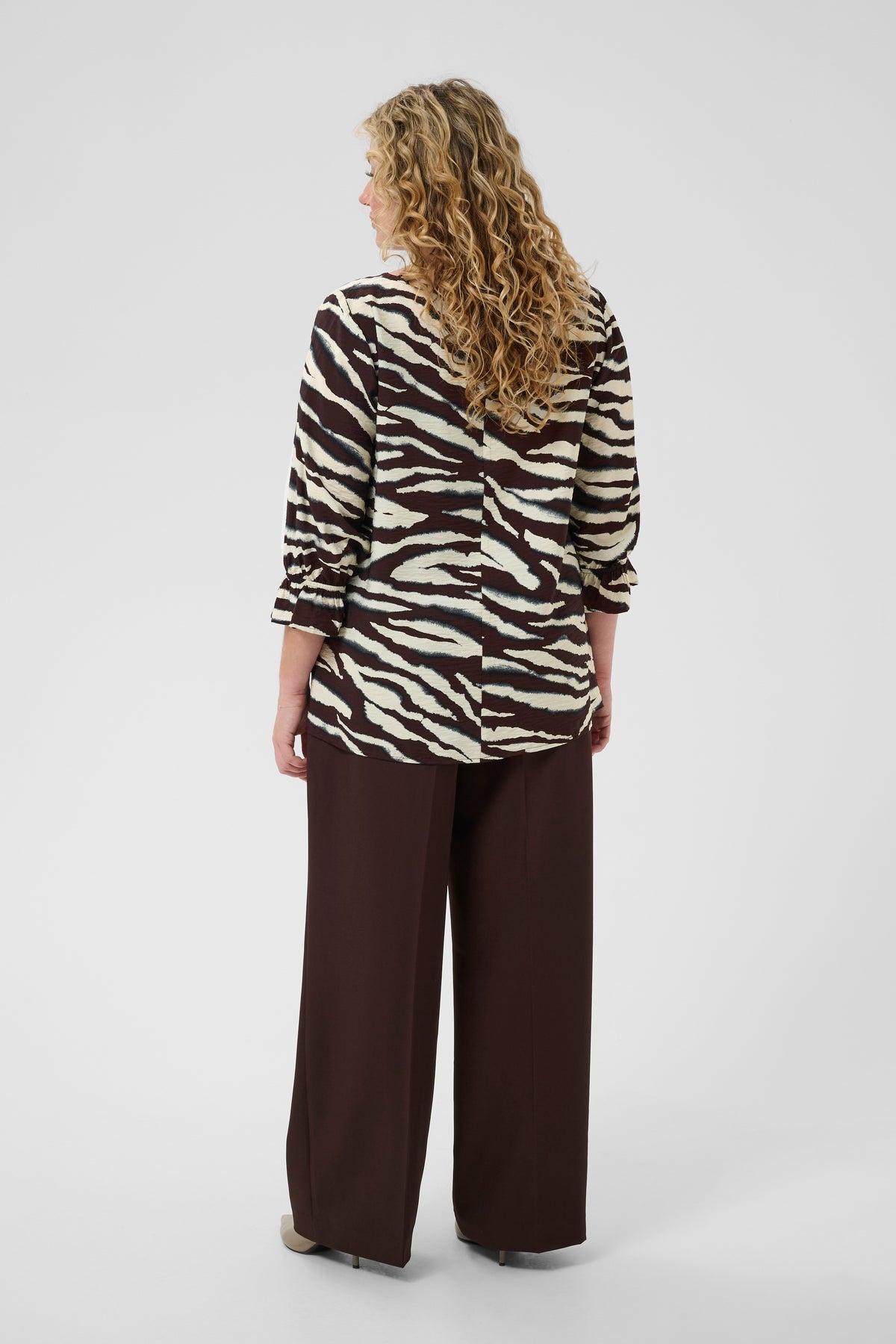 Kaffe Curve Vika Blouse in Zebra Print