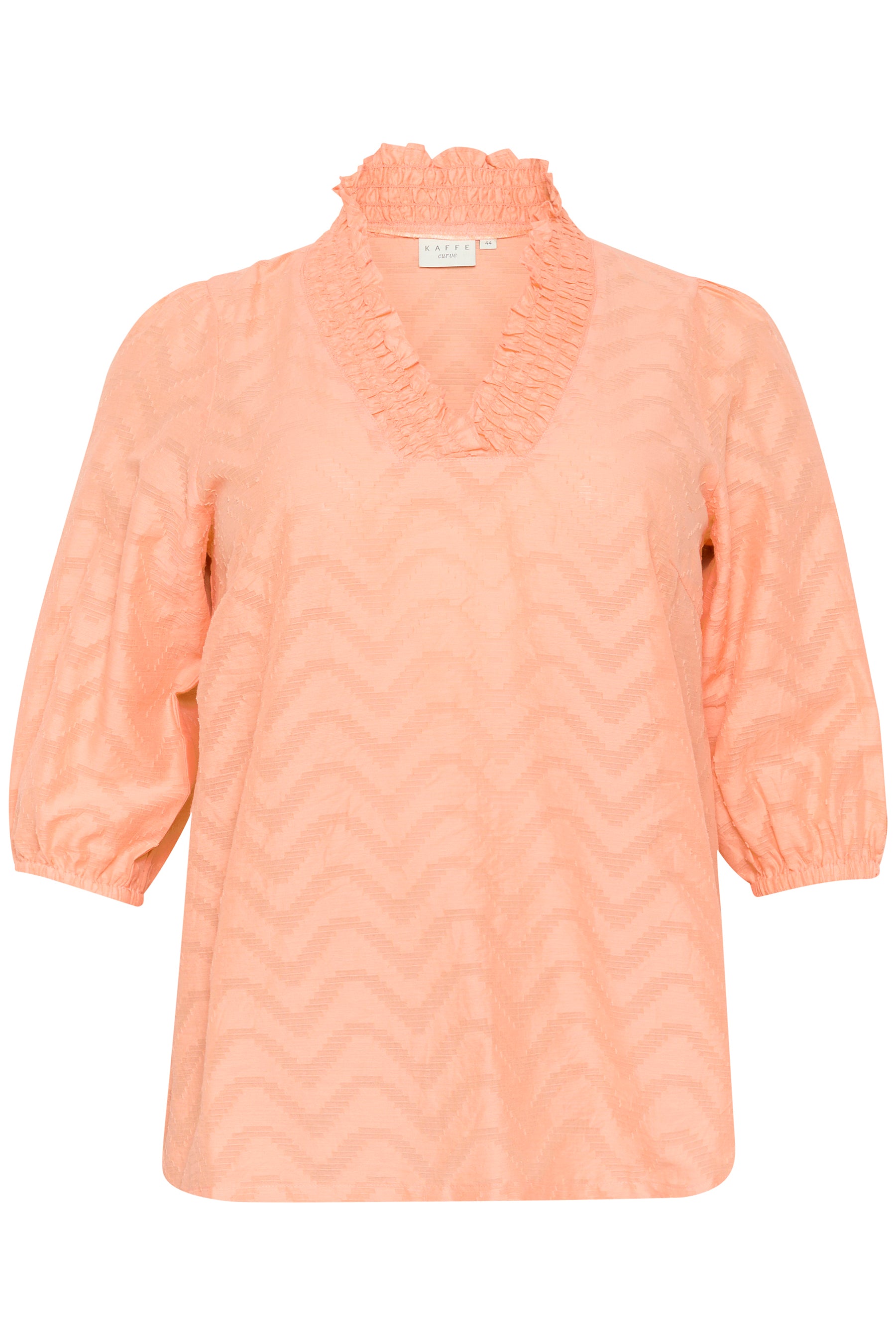 Kaffe Curve Vitana Blouse in Peach