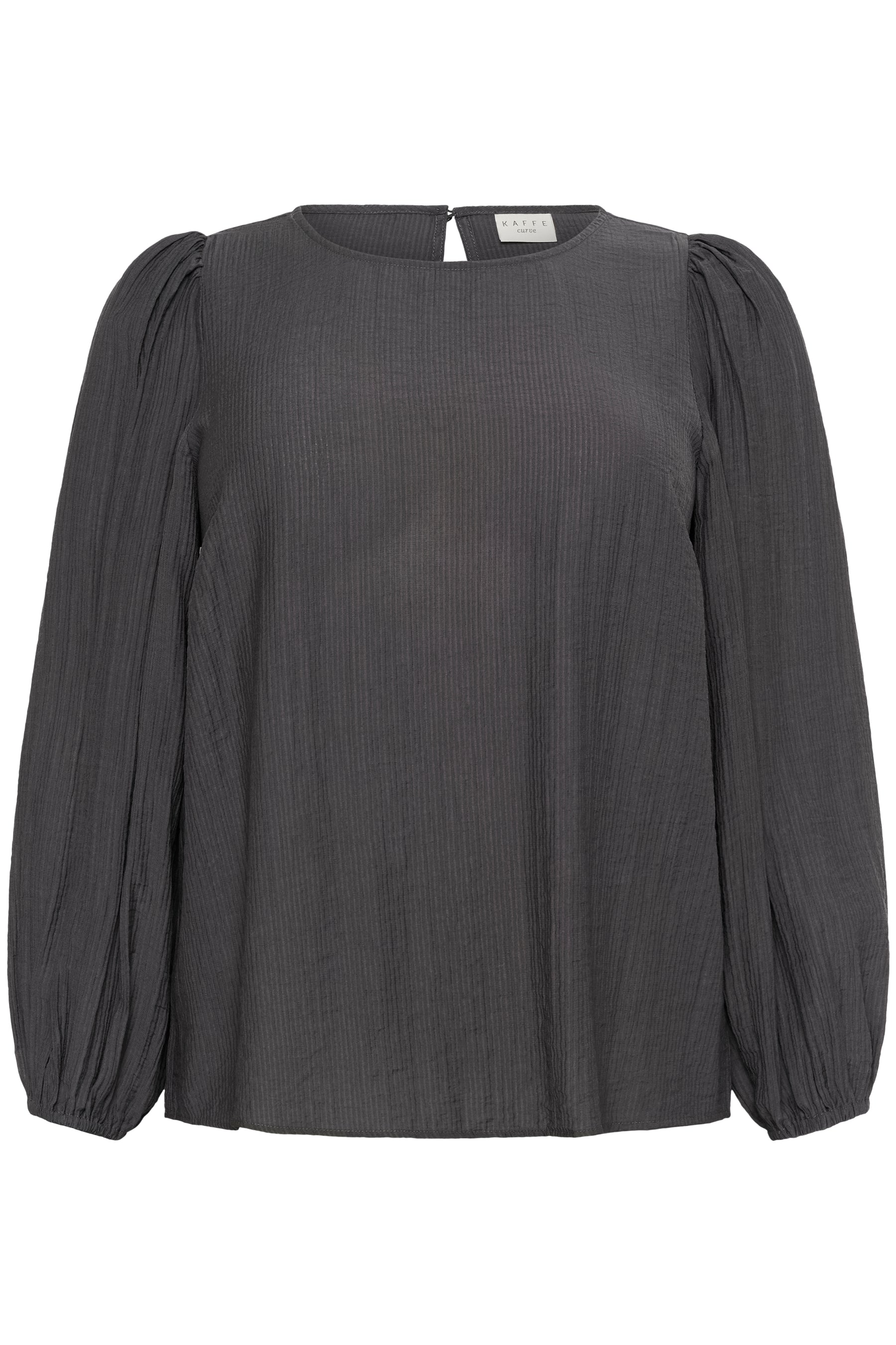 Kaffe Curve Viva Blouse in Charcoal