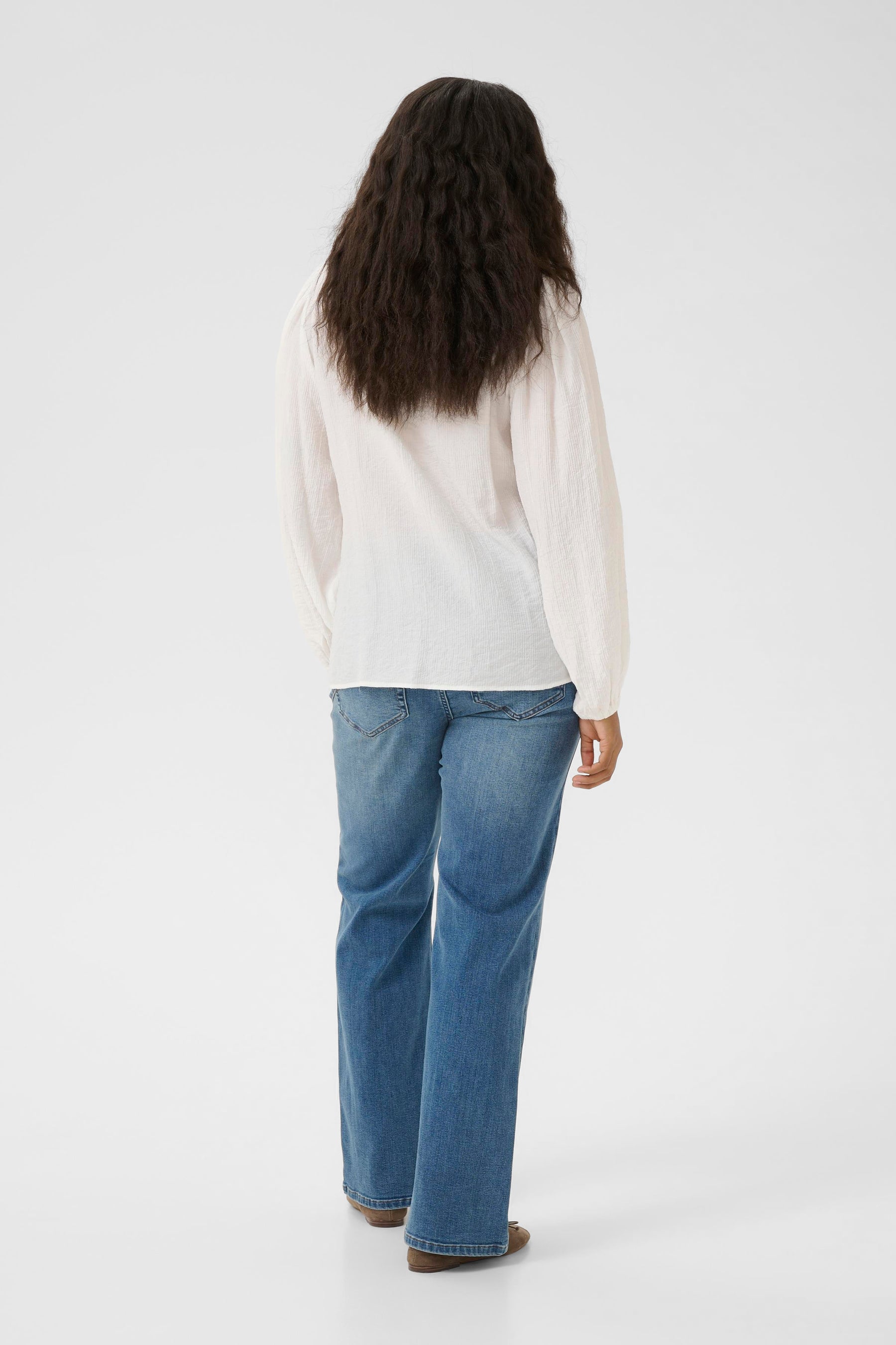 Kaffe Curve Viva Blouse in White