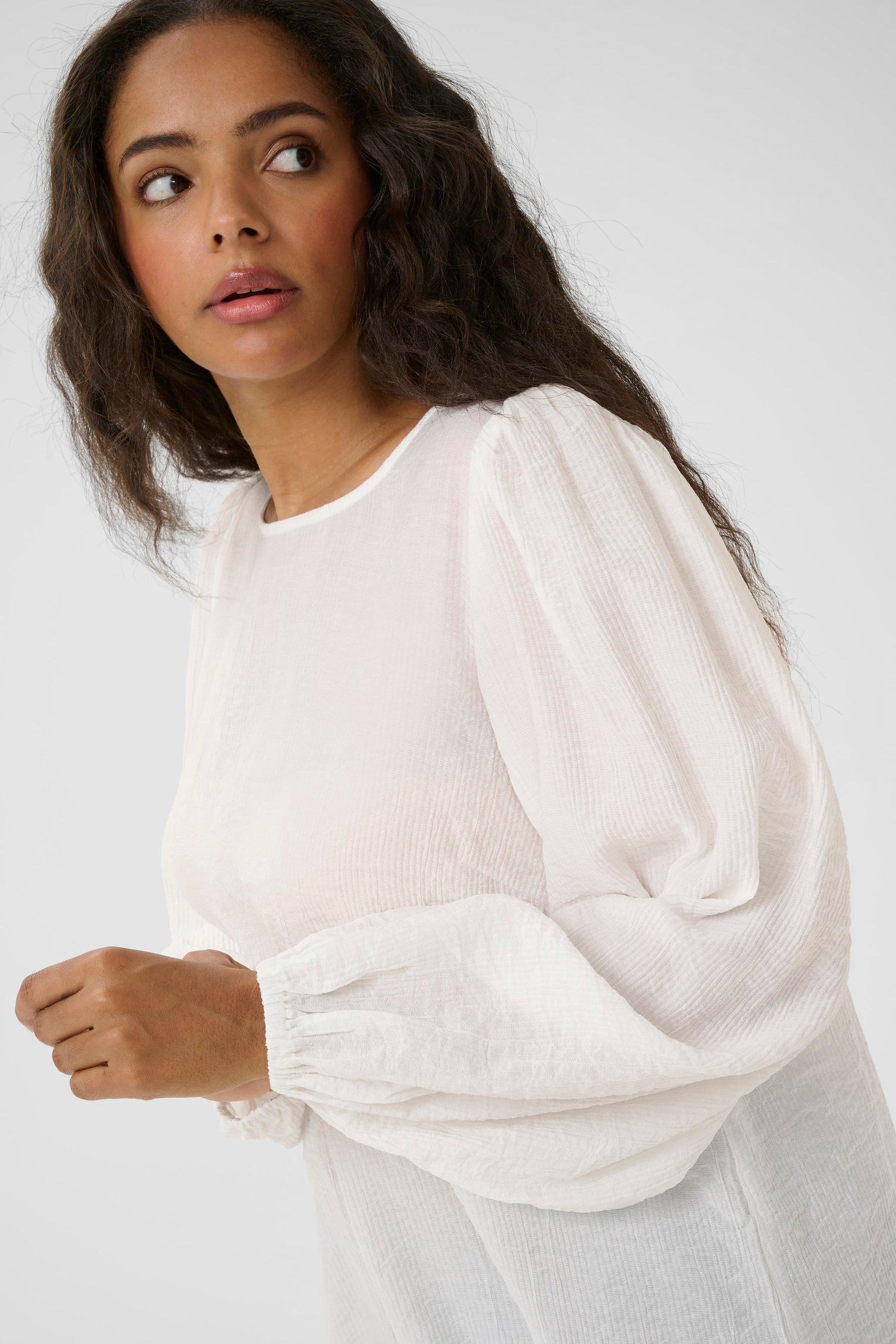 Kaffe Curve Viva Blouse in White