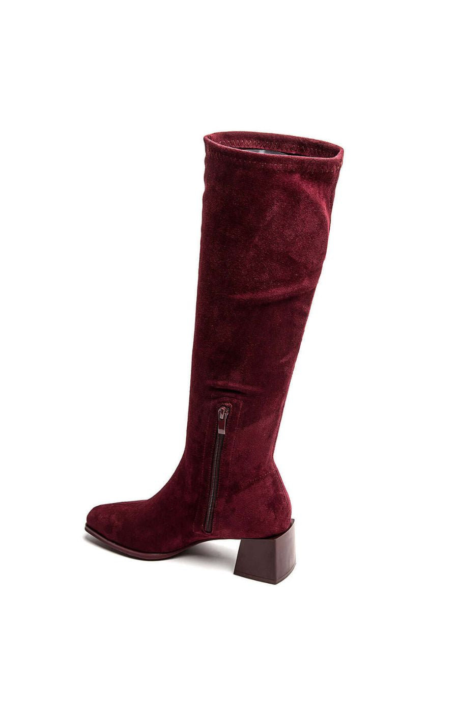 Knee High Boot in Wine