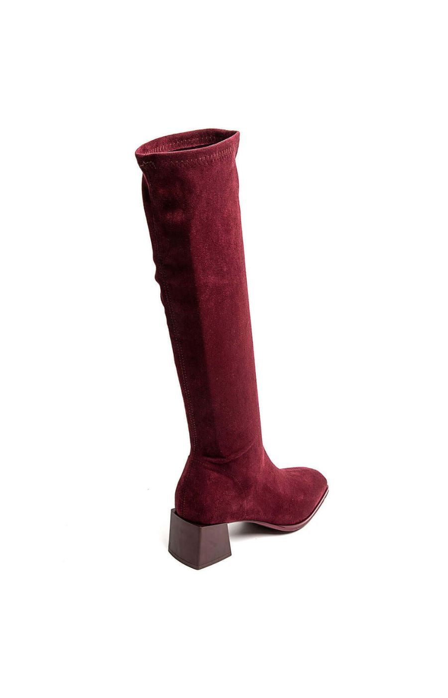 Knee High Boot in Wine