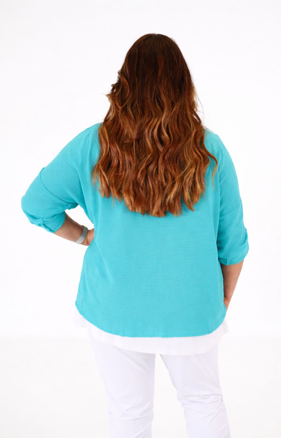 Lainey Cardigan in Turquoise