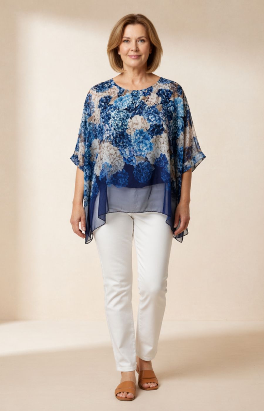 Layla Blouse in Navy