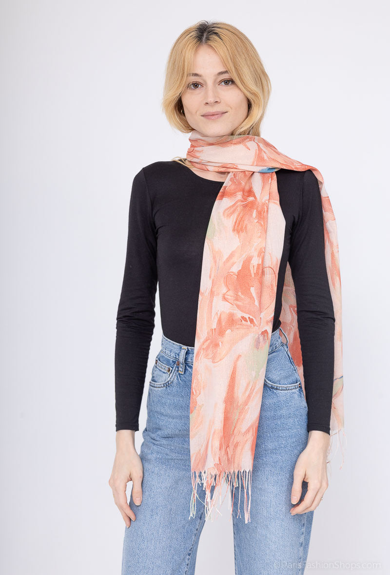 Leilani Scarf in Orange 3