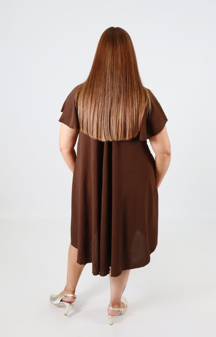 Lina Dress in Brown