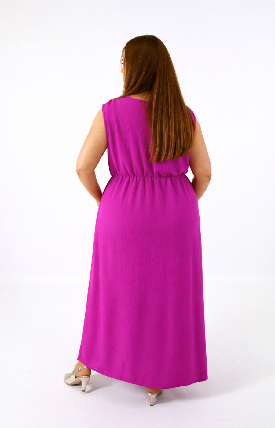 Lisa Dress in Magenta