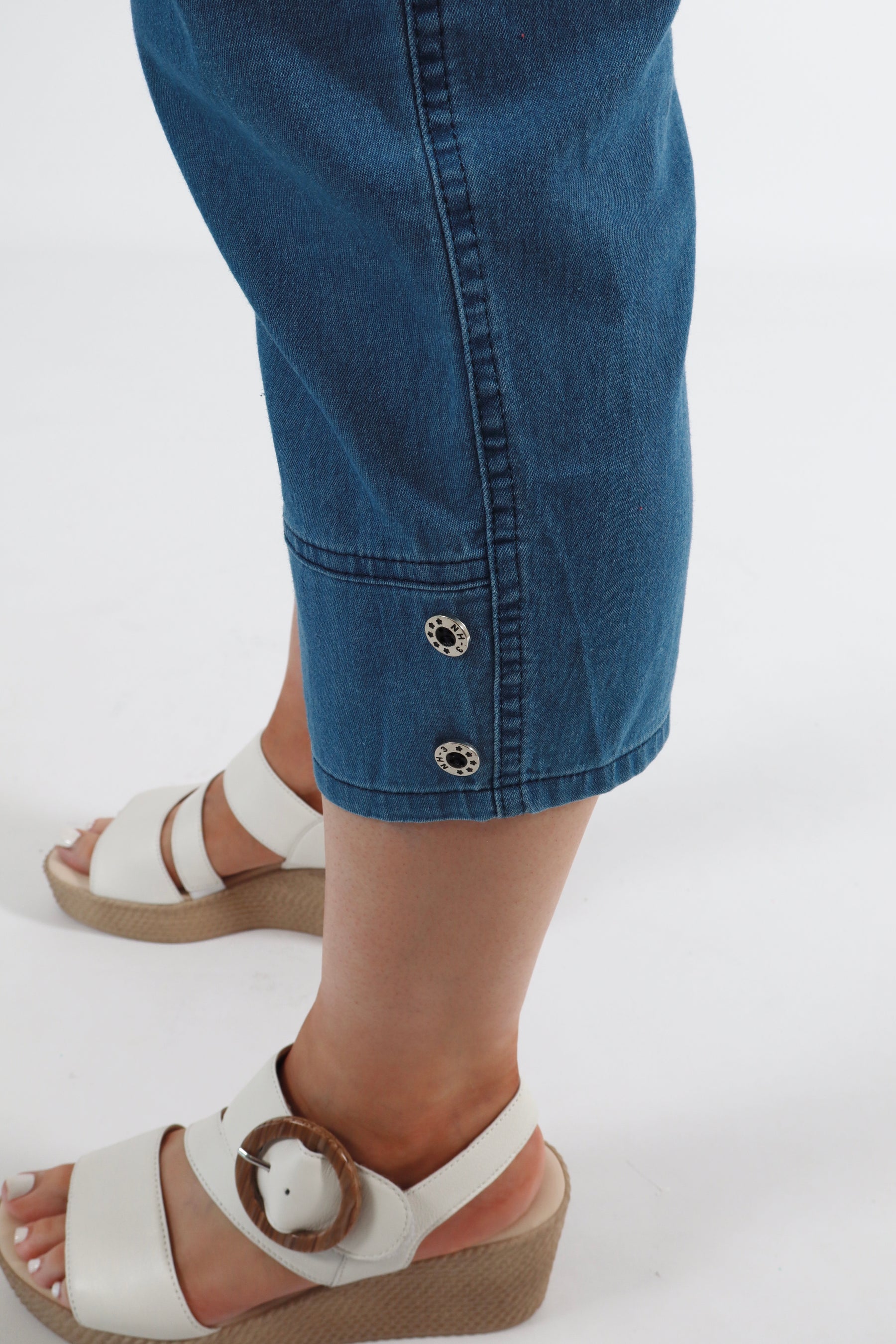 Lucie Crop Trousers Denim