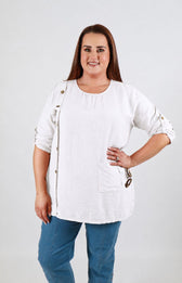 Luna Blouse in White