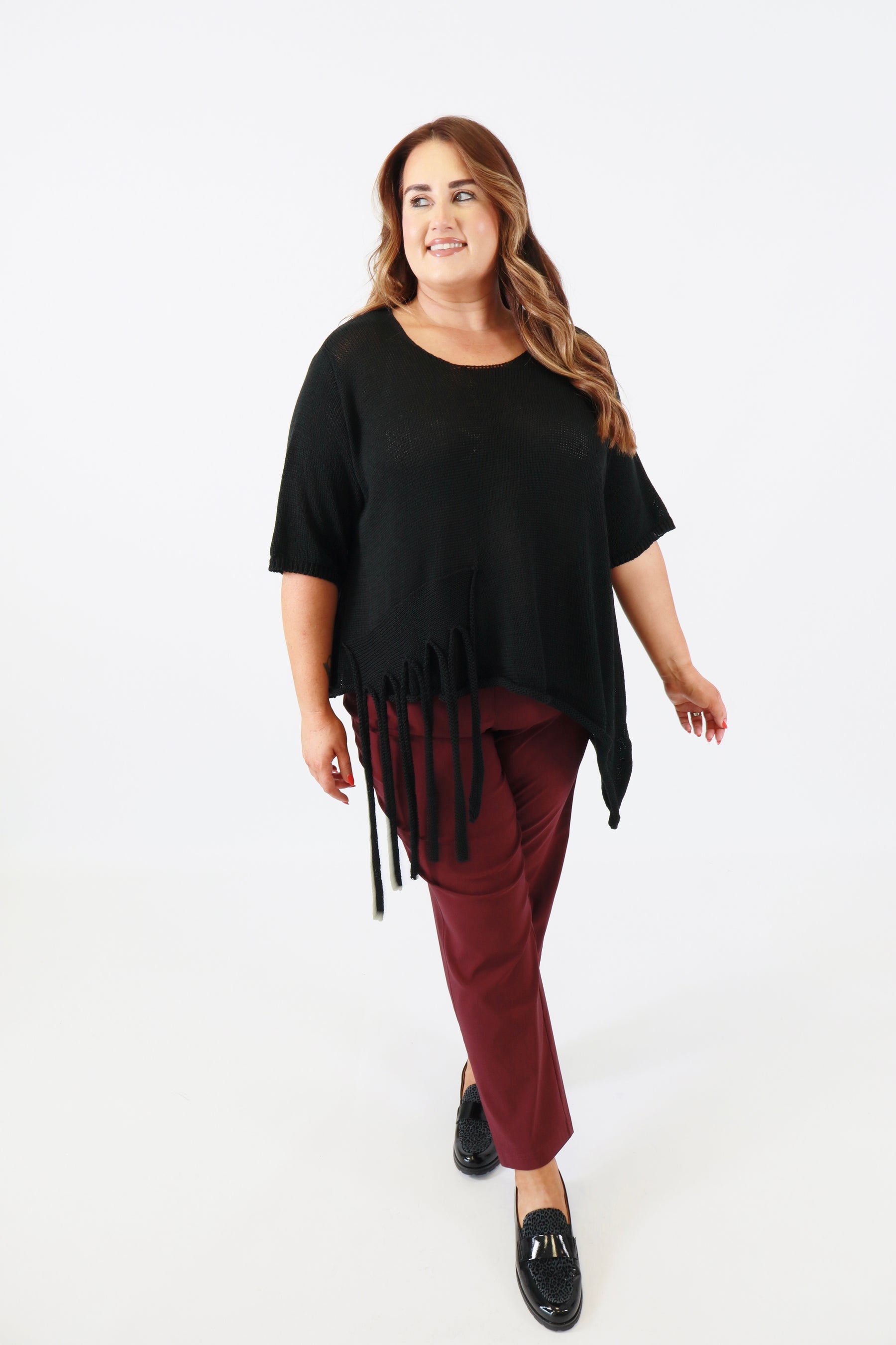 Lydia Knit Top in Black