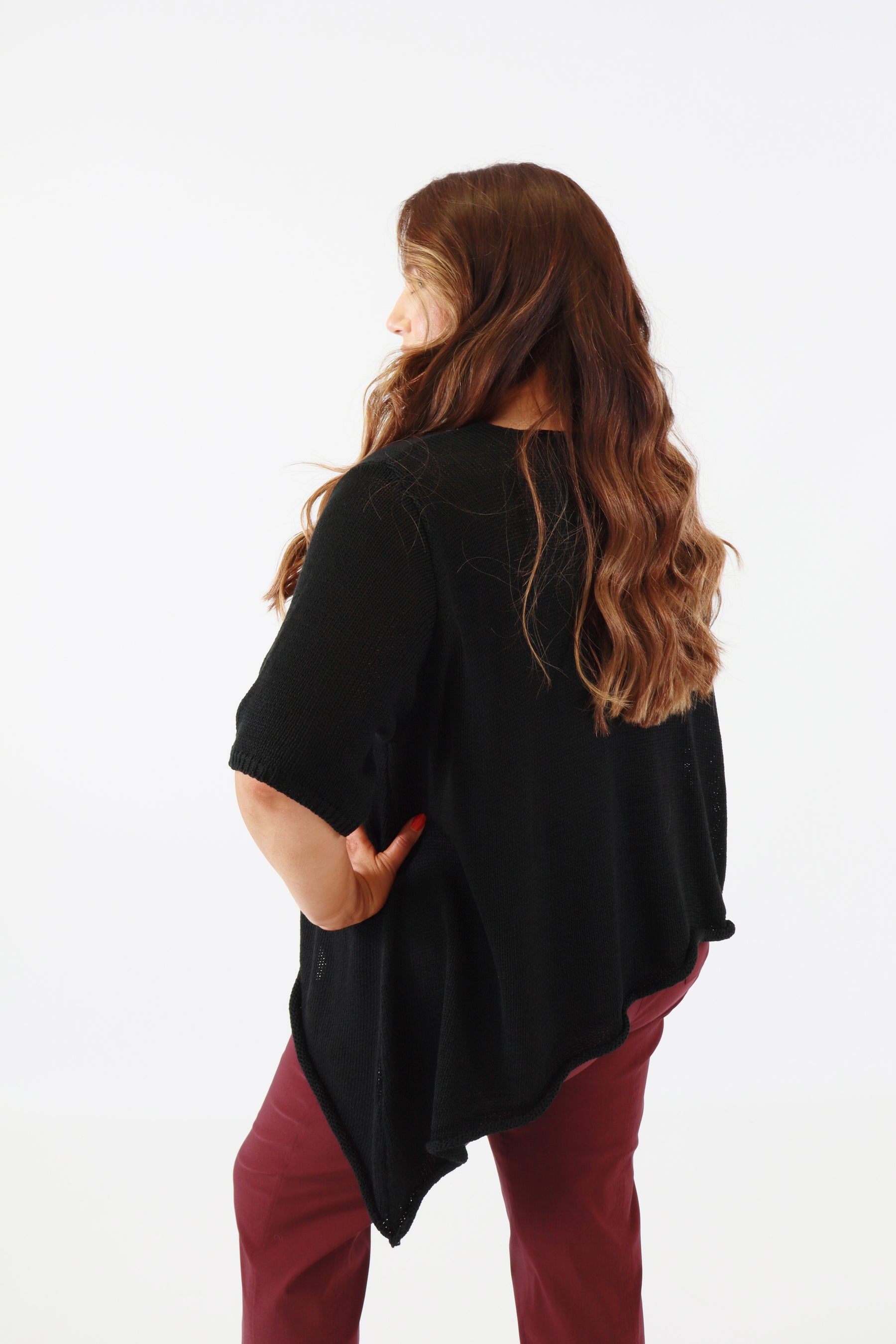 Lydia Knit Top in Black
