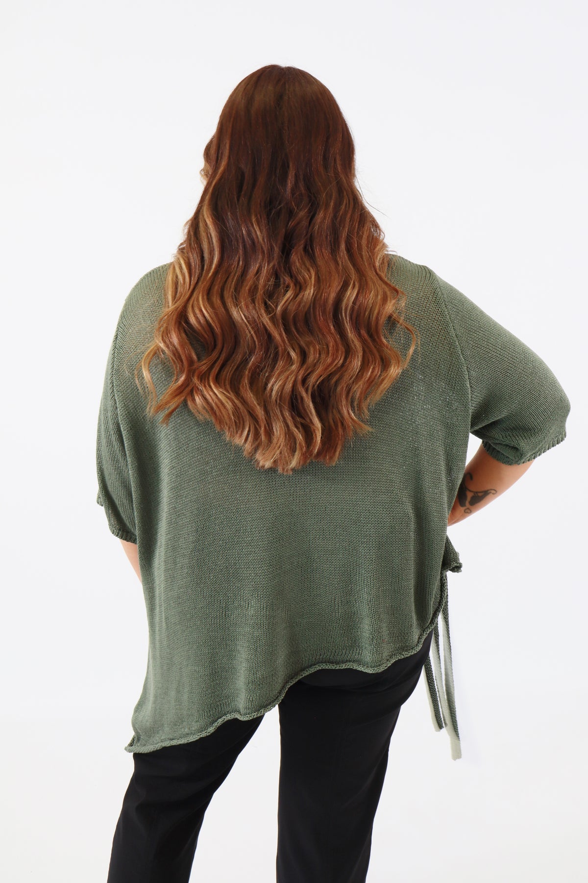 Lydia Knit Top in Green