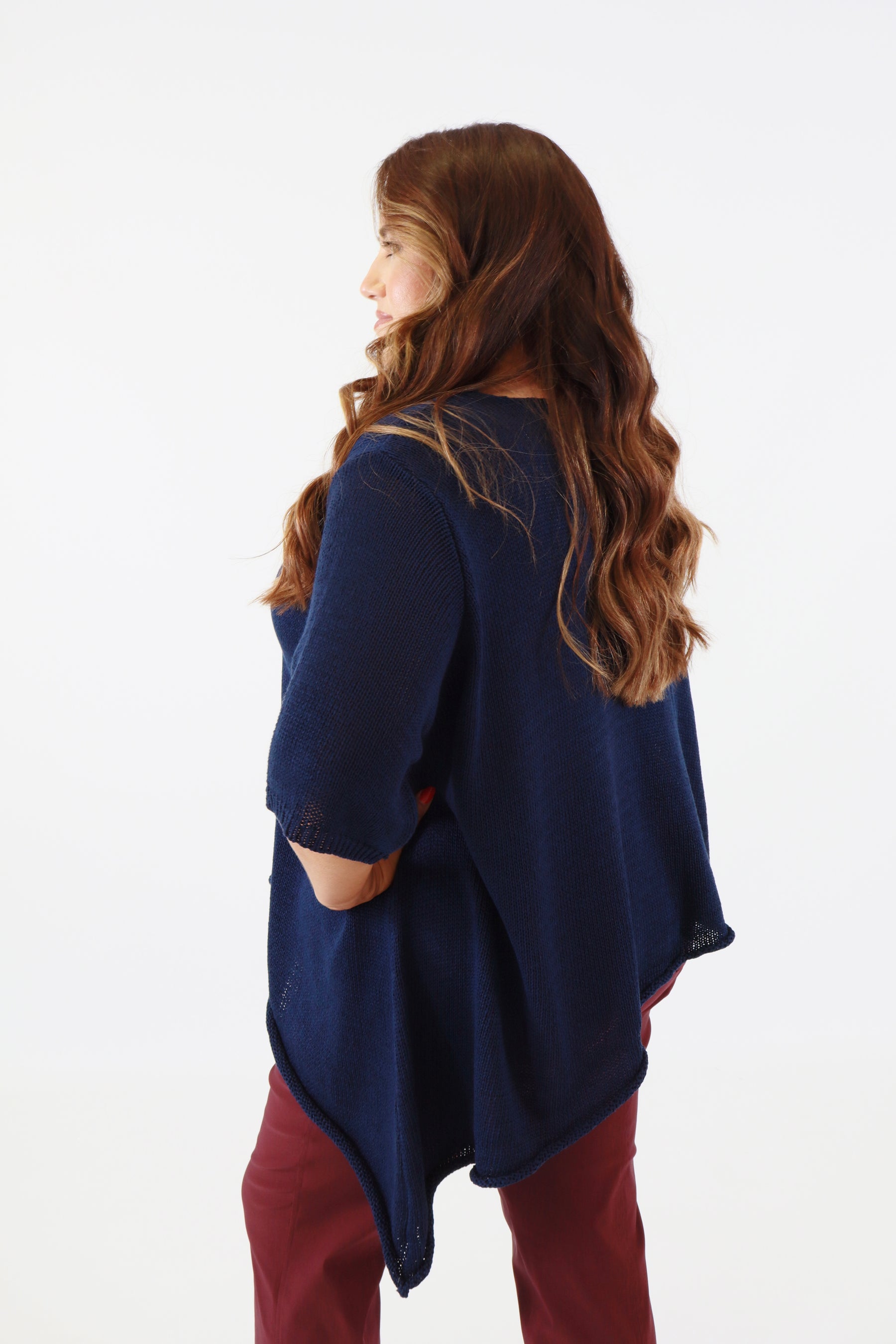 Lydia Knit Top in Navy