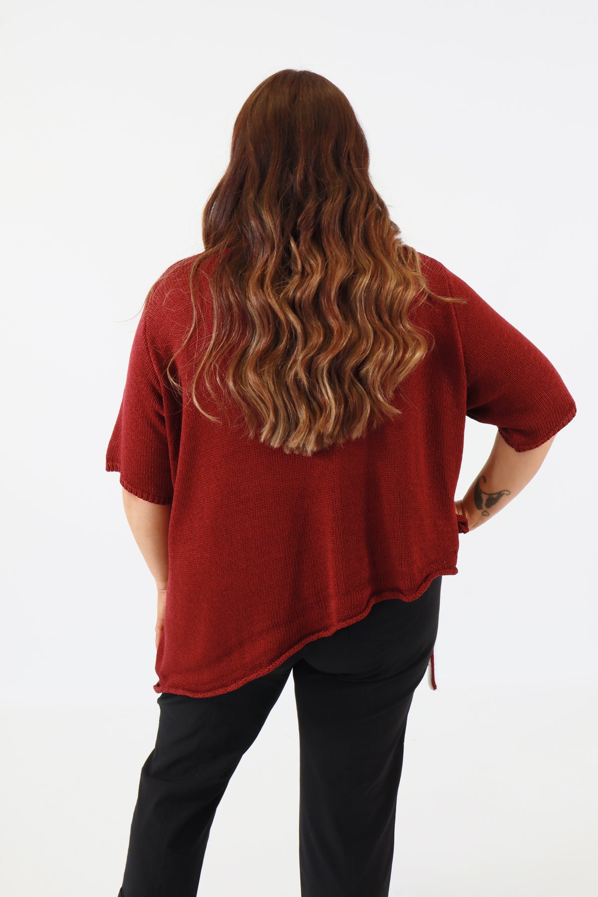 Lydia Knit Top in Wine