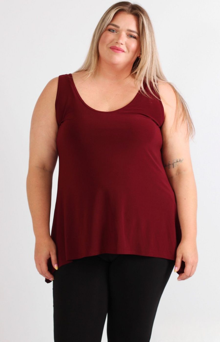 Magna A-Line Vest in Wine