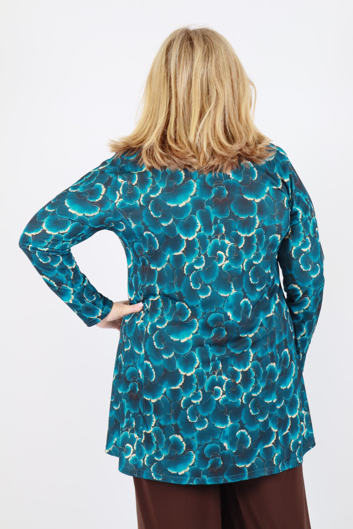 Magna Printed Tunic in Teal