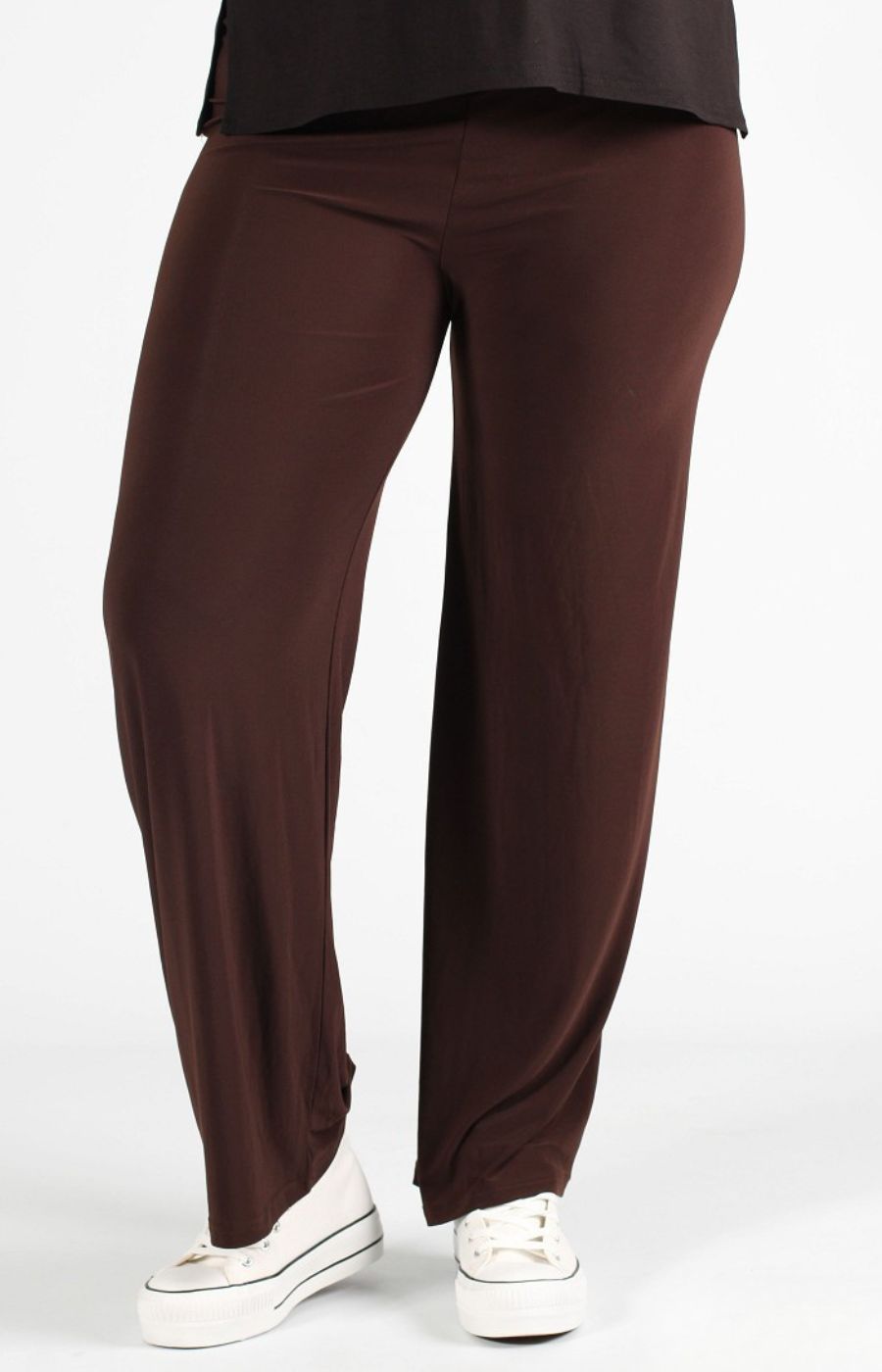 Magna Wide Leg Trousers in Brown