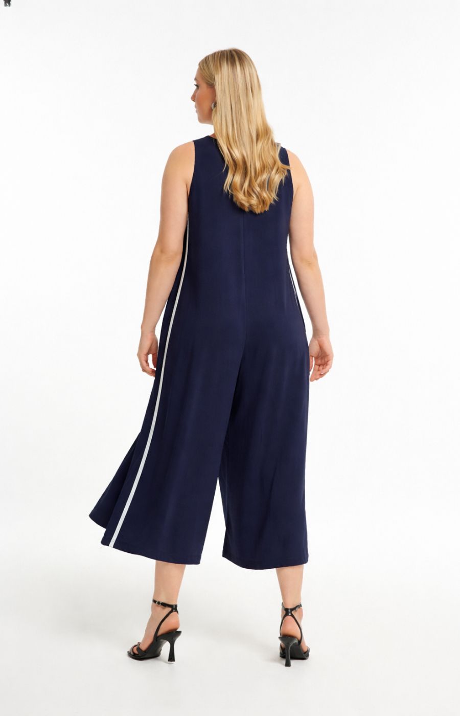 Mat Jumpsuit in Navy