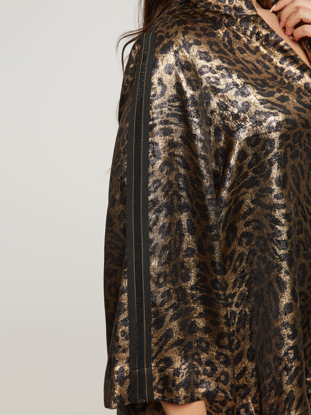 Mat Shirt in Gold Leopard Print