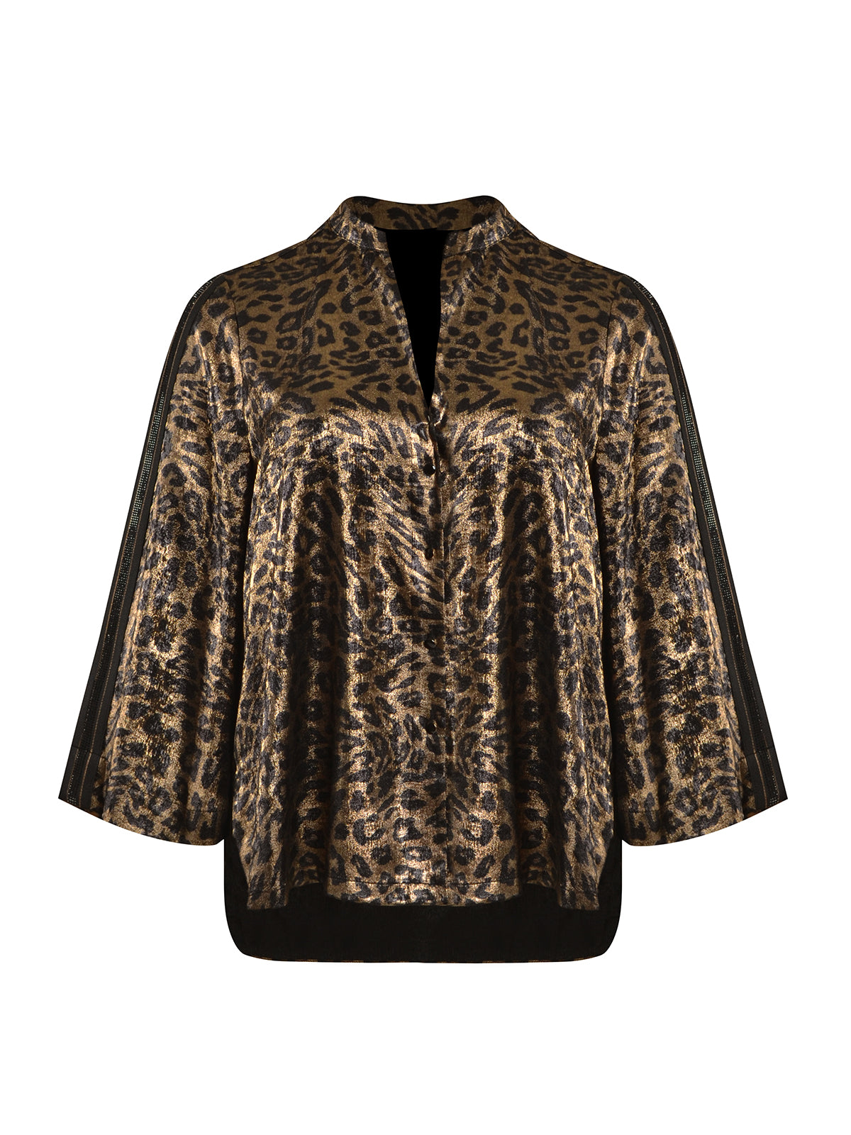 Mat Shirt in Gold Leopard Print
