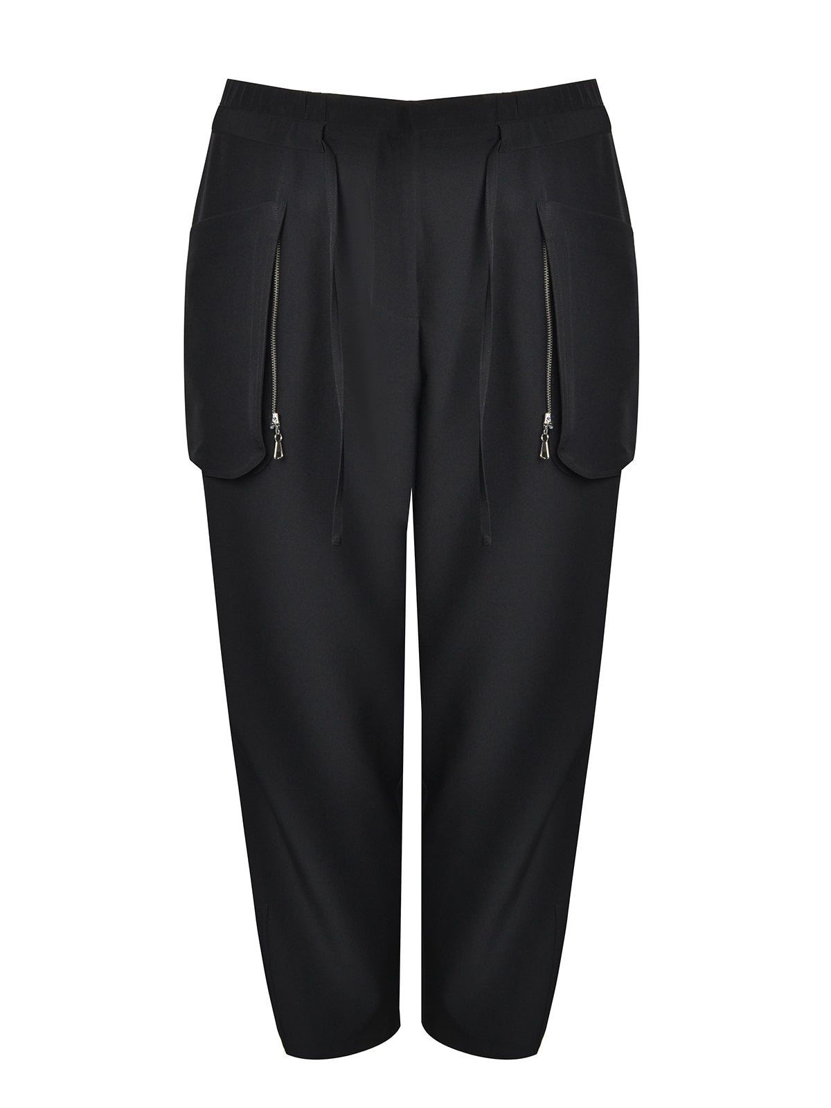 Mat Zip Trousers in Black