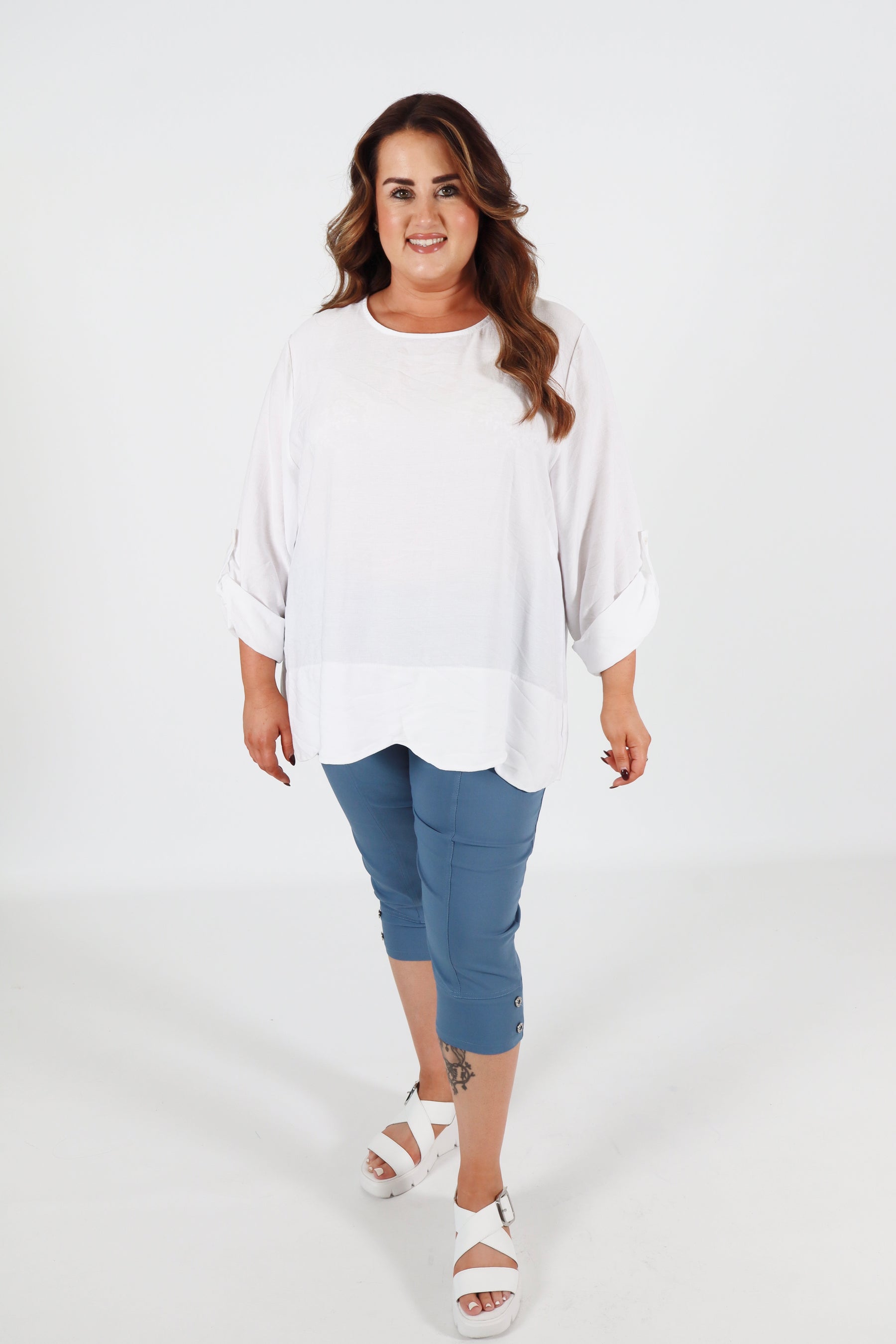 Megan Blouse in White